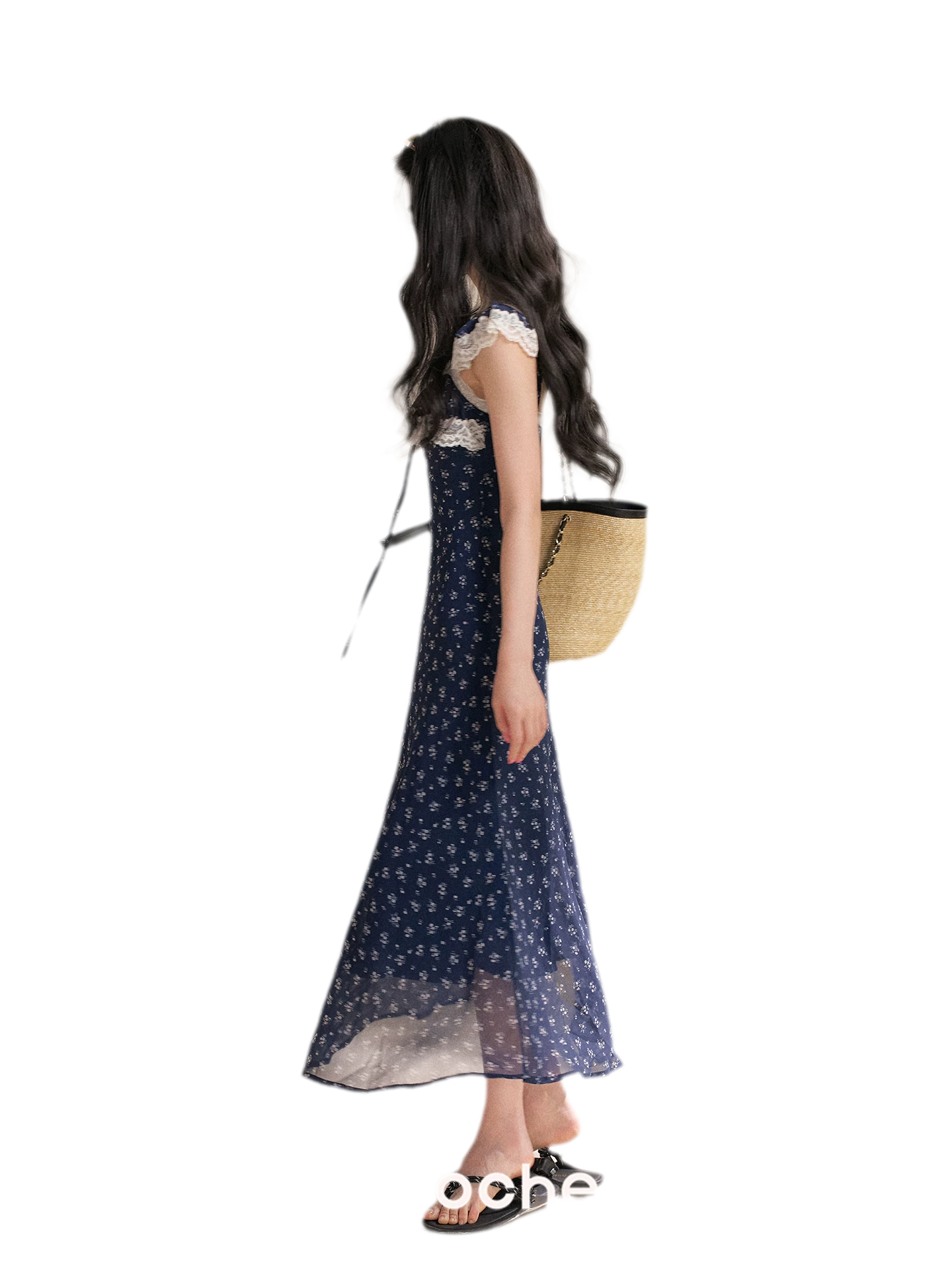 Lace Floral Camisole Dress