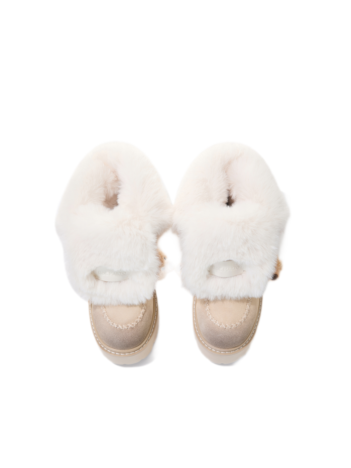 Plush Cuff Chunky Mid-Calf Boots