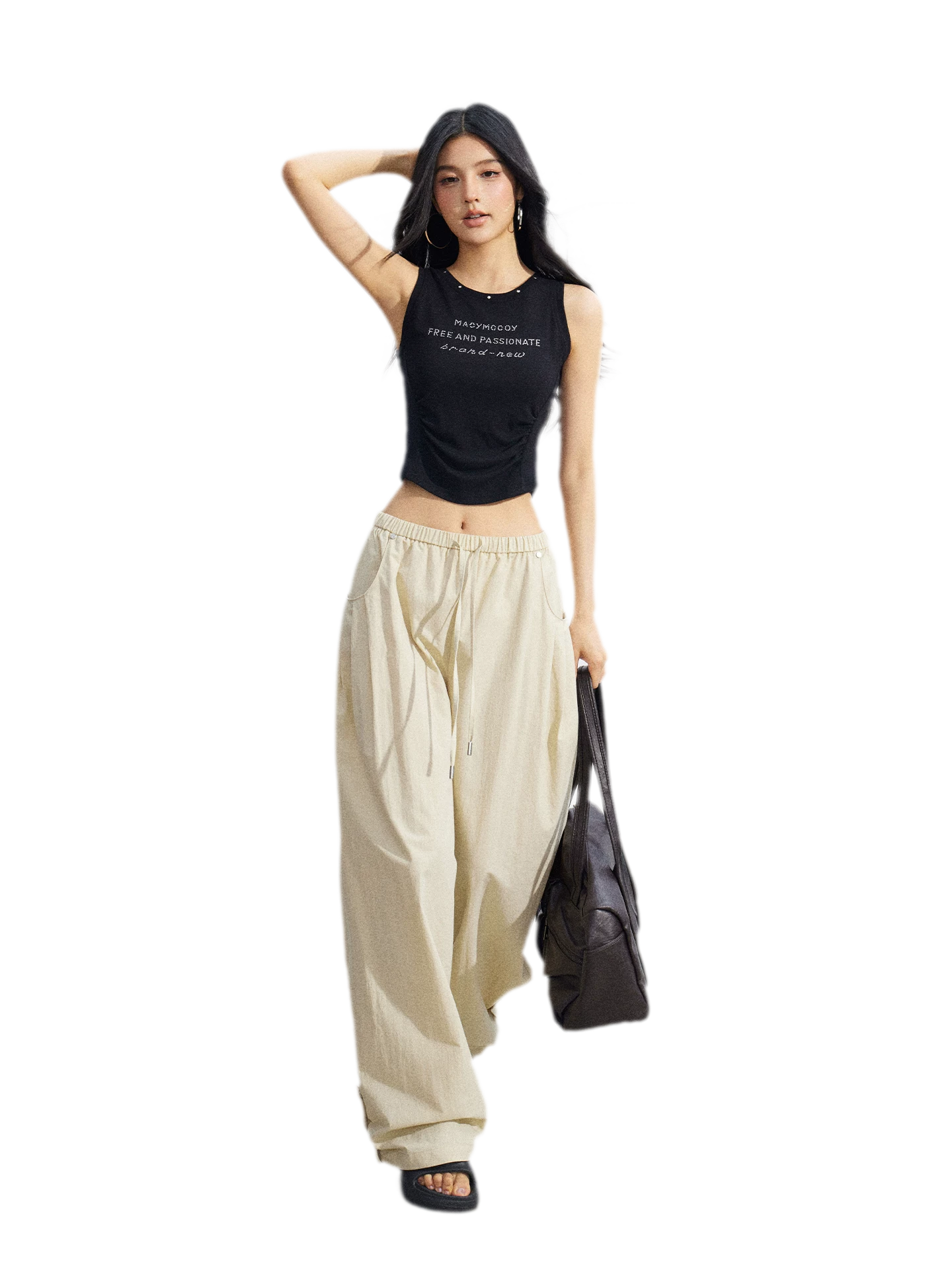 Casual Workwear Wide-Leg Pants