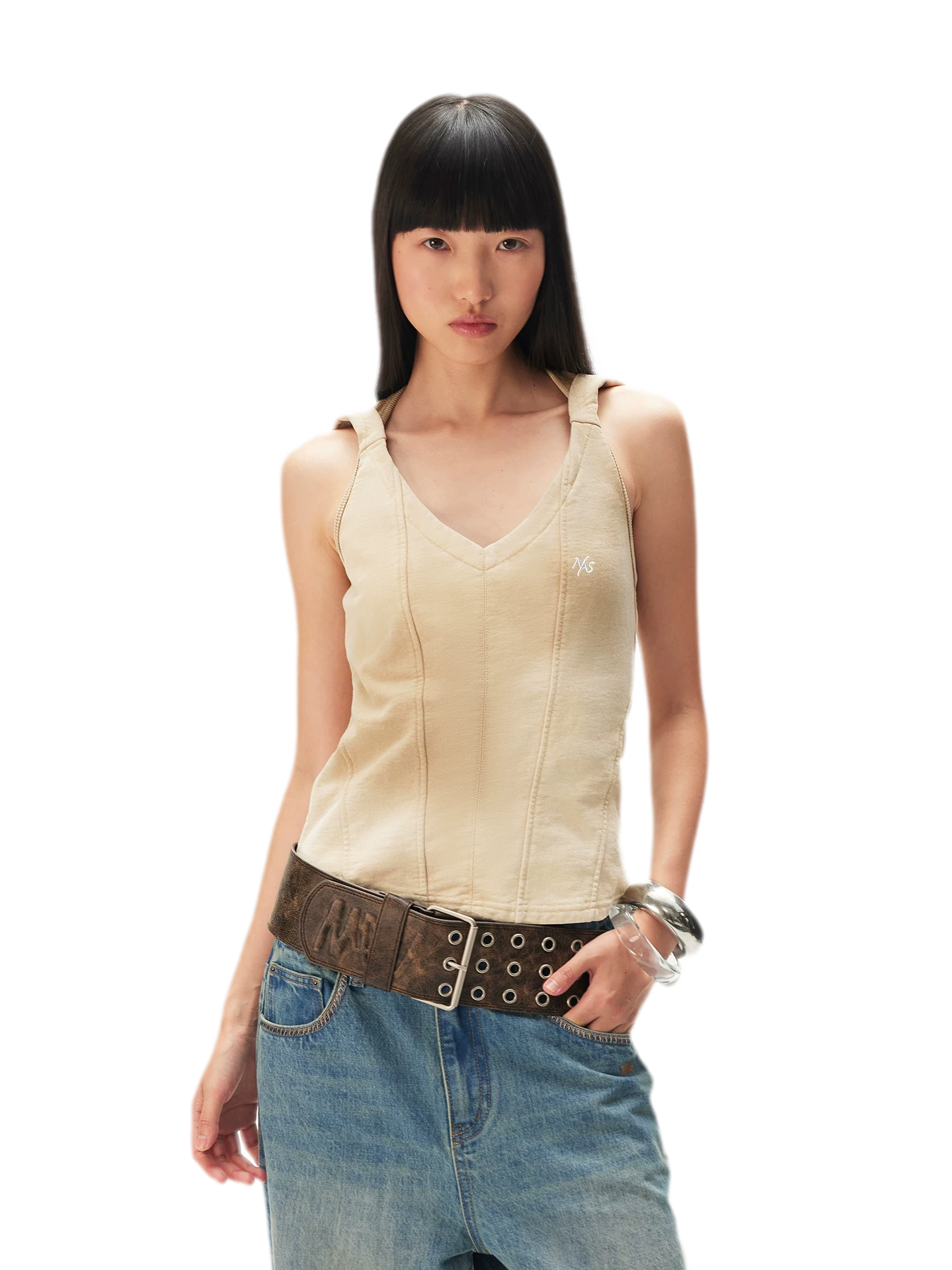 Washed Hooded Vest