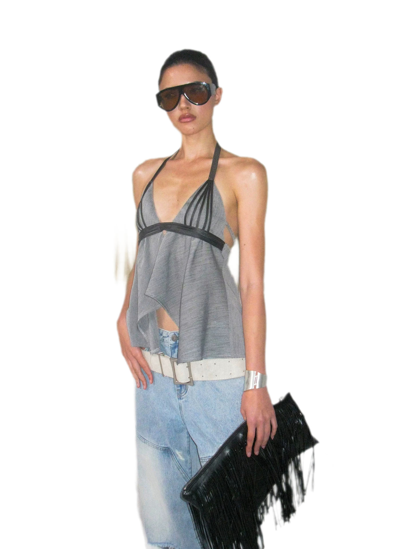 V-Neck Halter Top