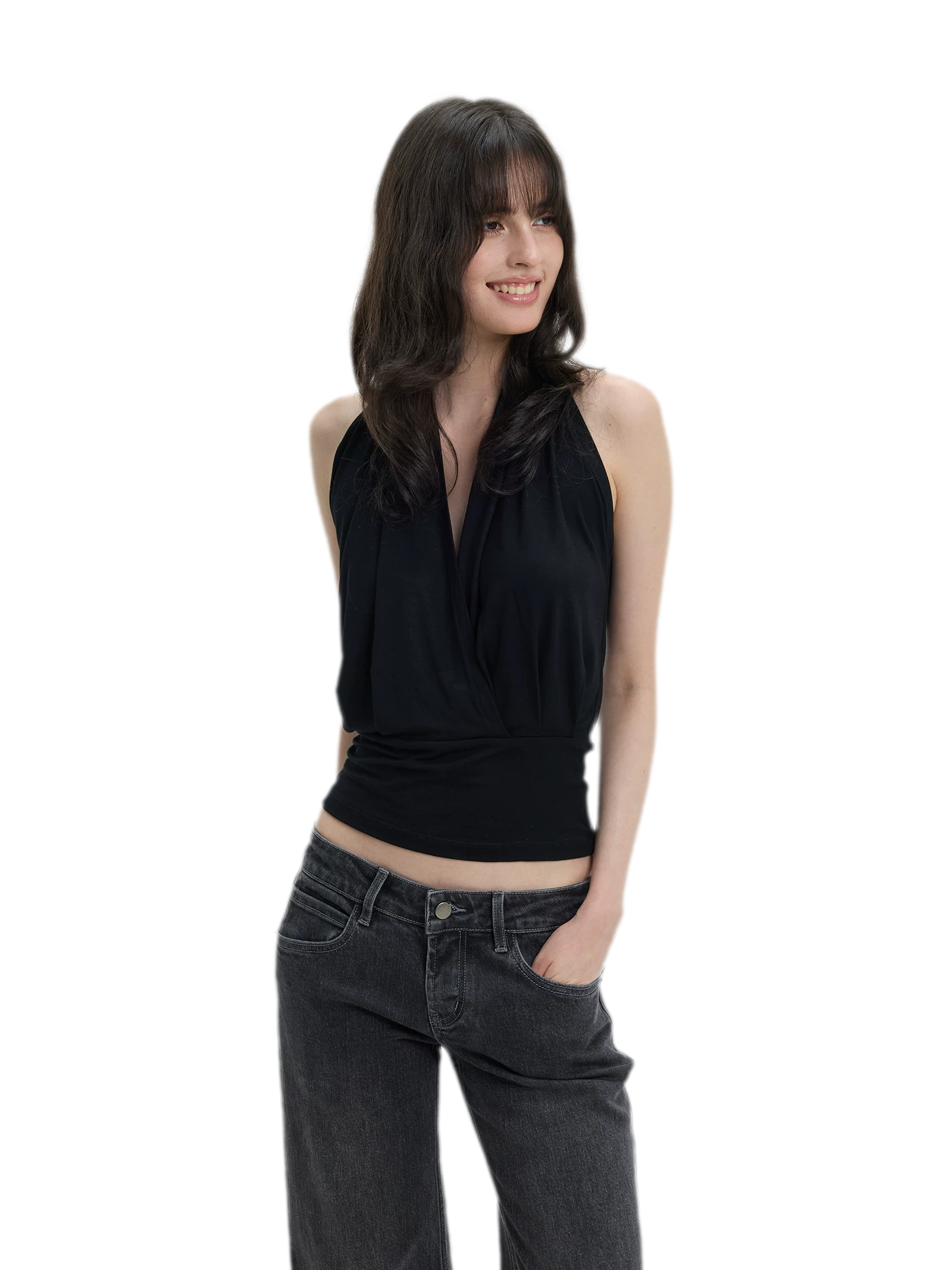 Modal Draped Halter Top