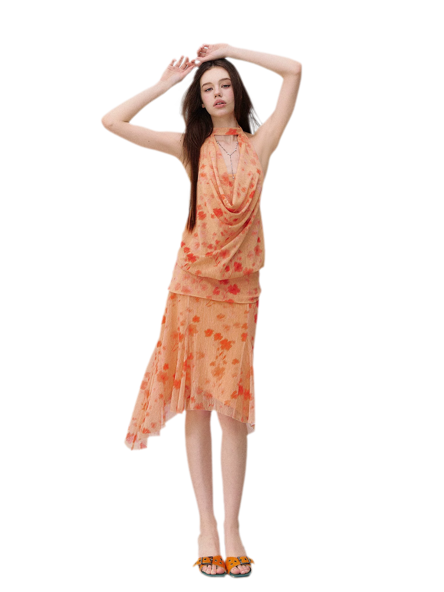 Heart Hunter Vacation Floral Halter Top & Skirt
