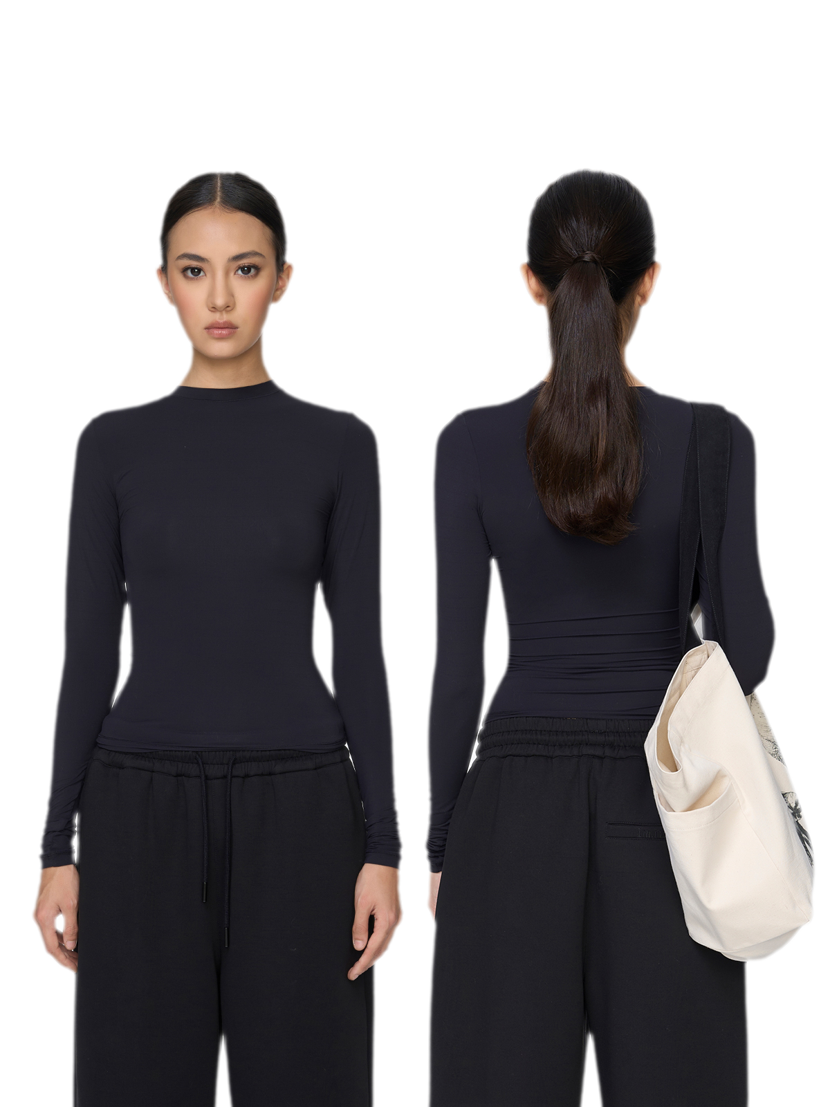 Sheer Sculpting Long Sleeve Top
