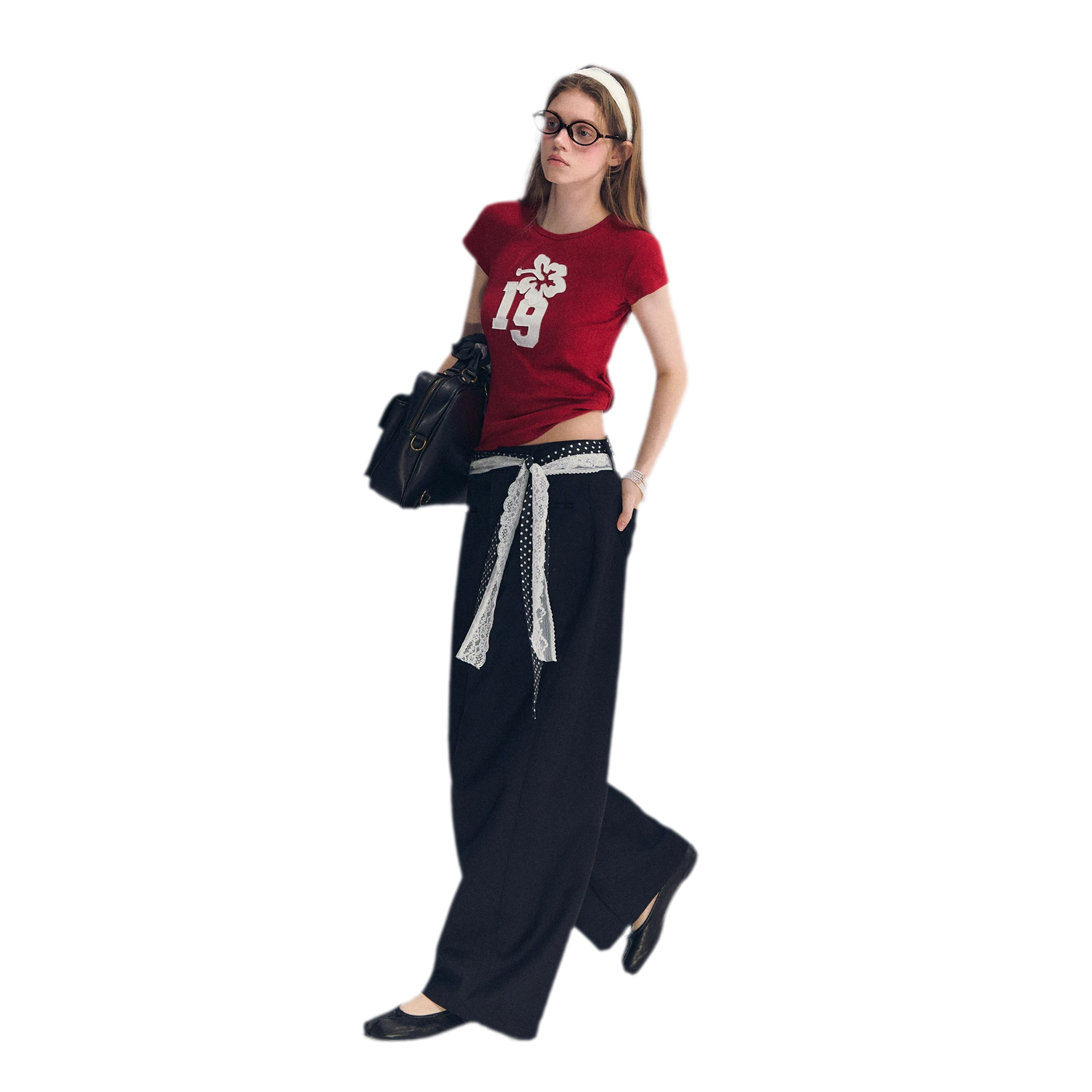 Lace Belt Pants