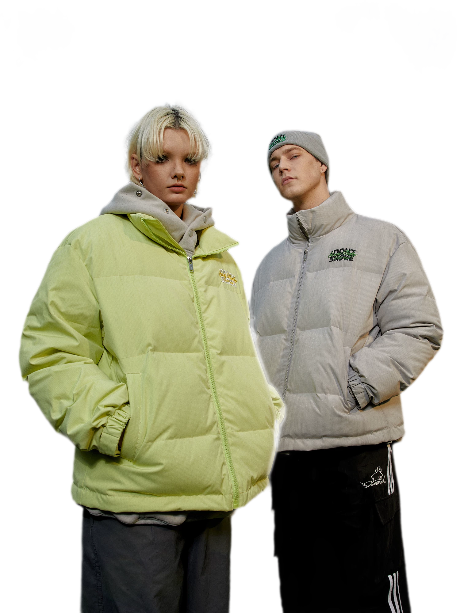 Textured 90-Down Winter Jacket