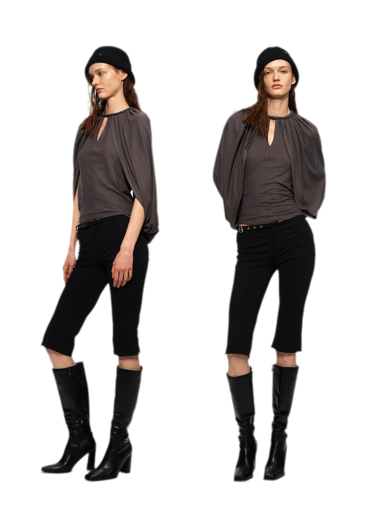Cotton Cape Sleeve Top