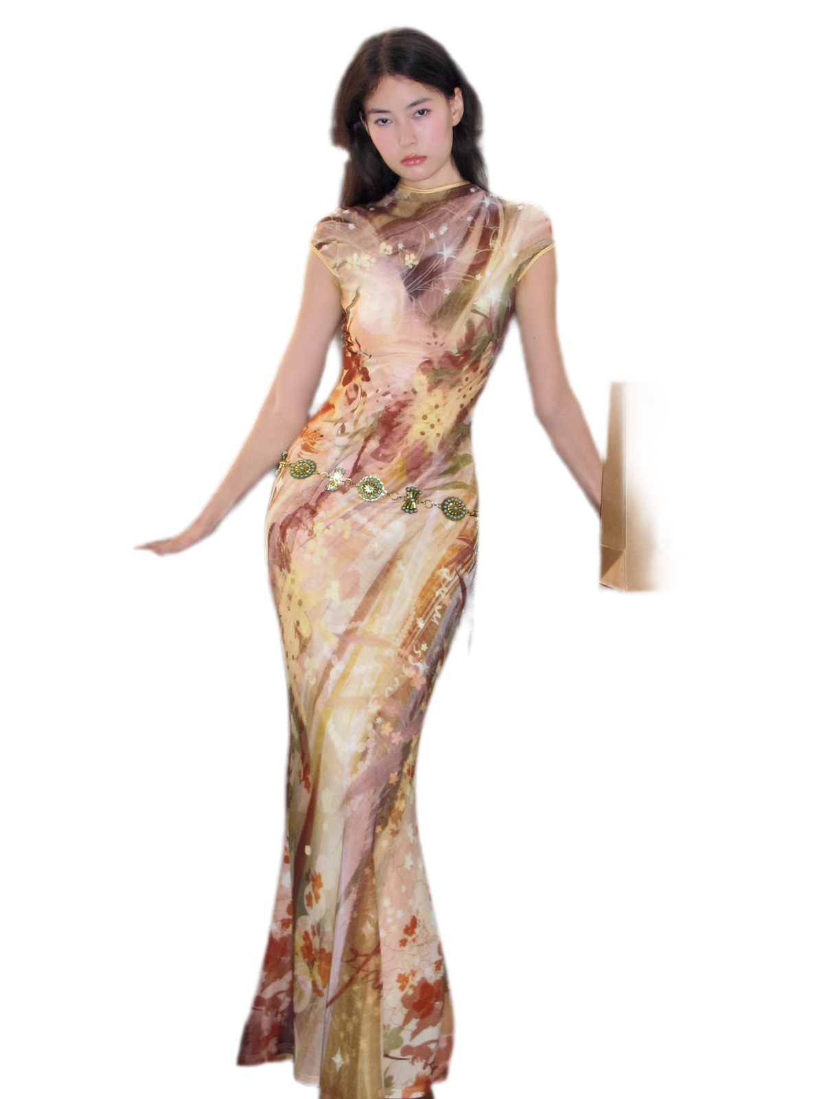 Reversible Fishtail Qipao Dress