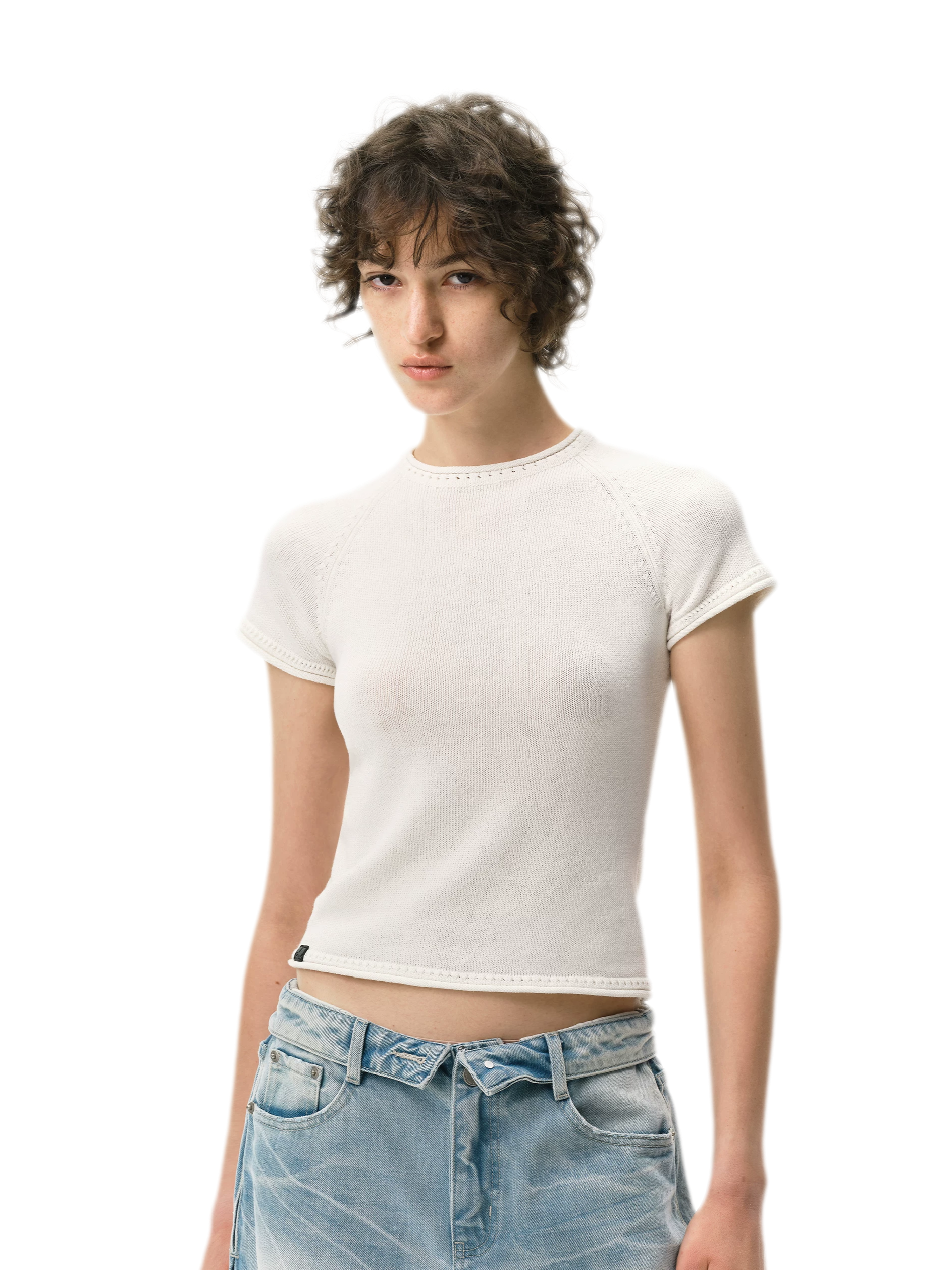 Linen Knit T-Shirt