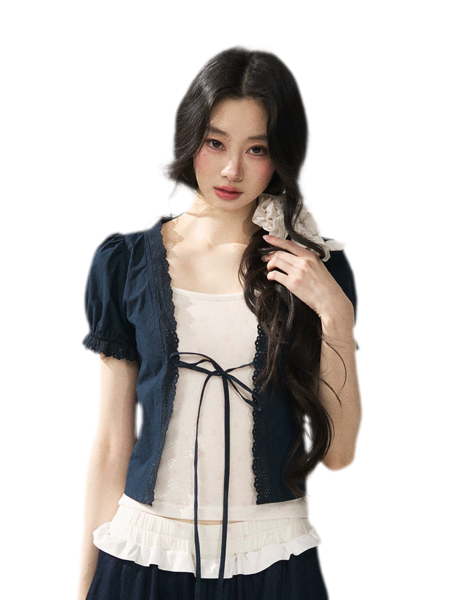 Floral Camisole Lace Cardigan