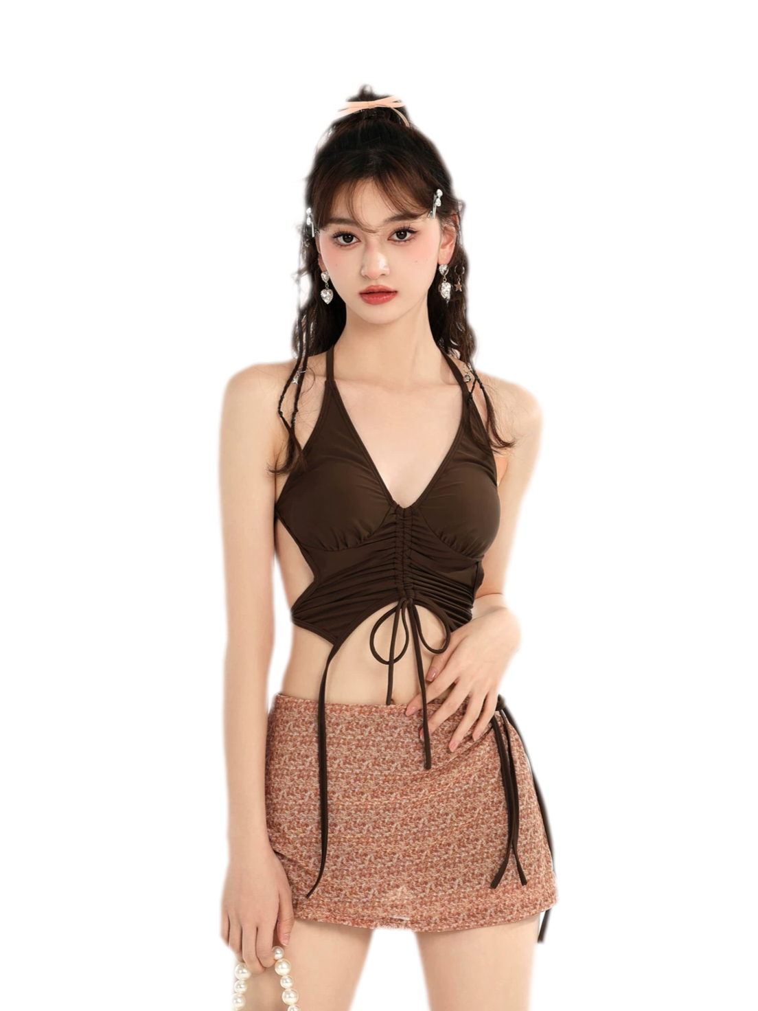 Split Skirt Bikini Set