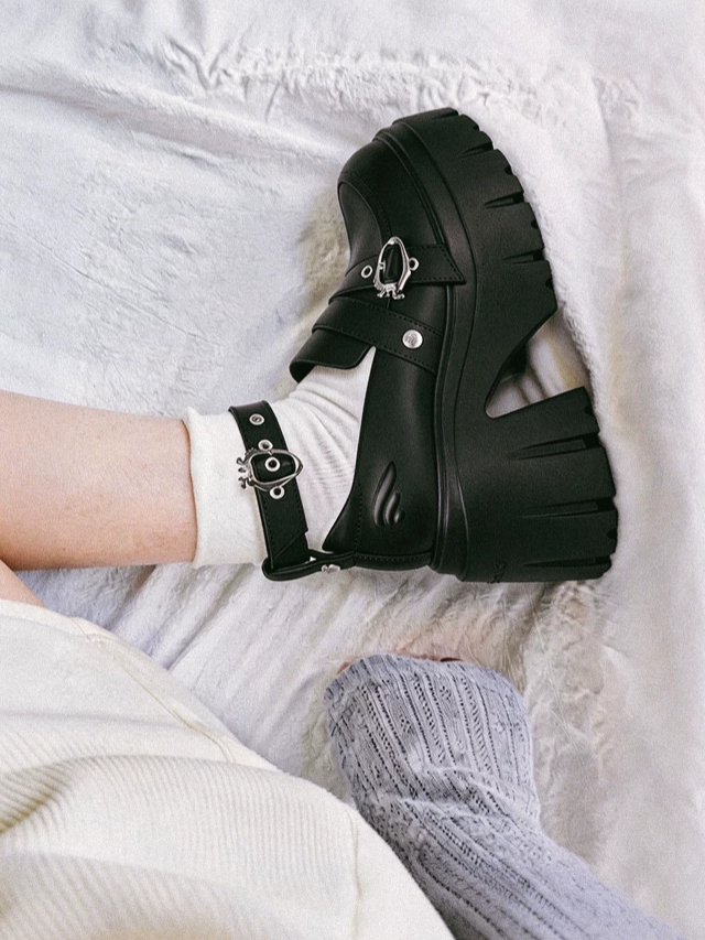Matte Black Chunky Loafers