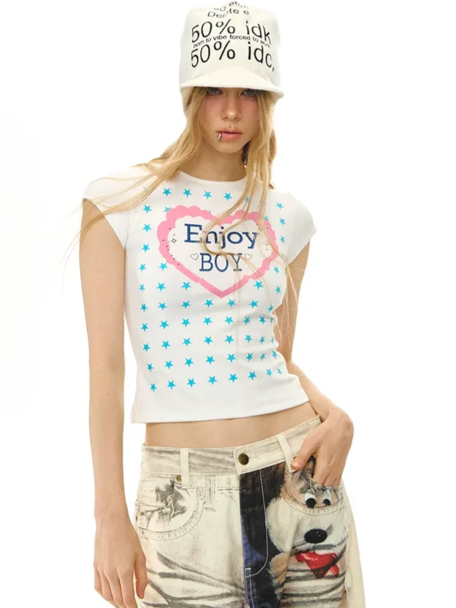 Star Print Regular Tee
