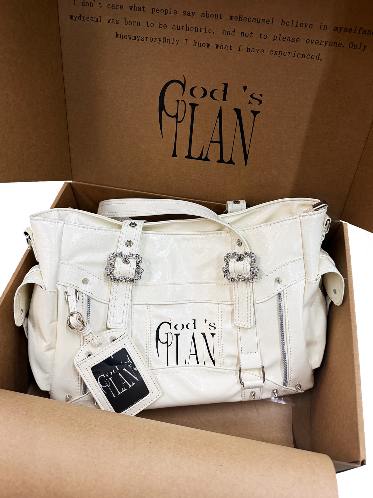 Glossy Structured Utility Tote