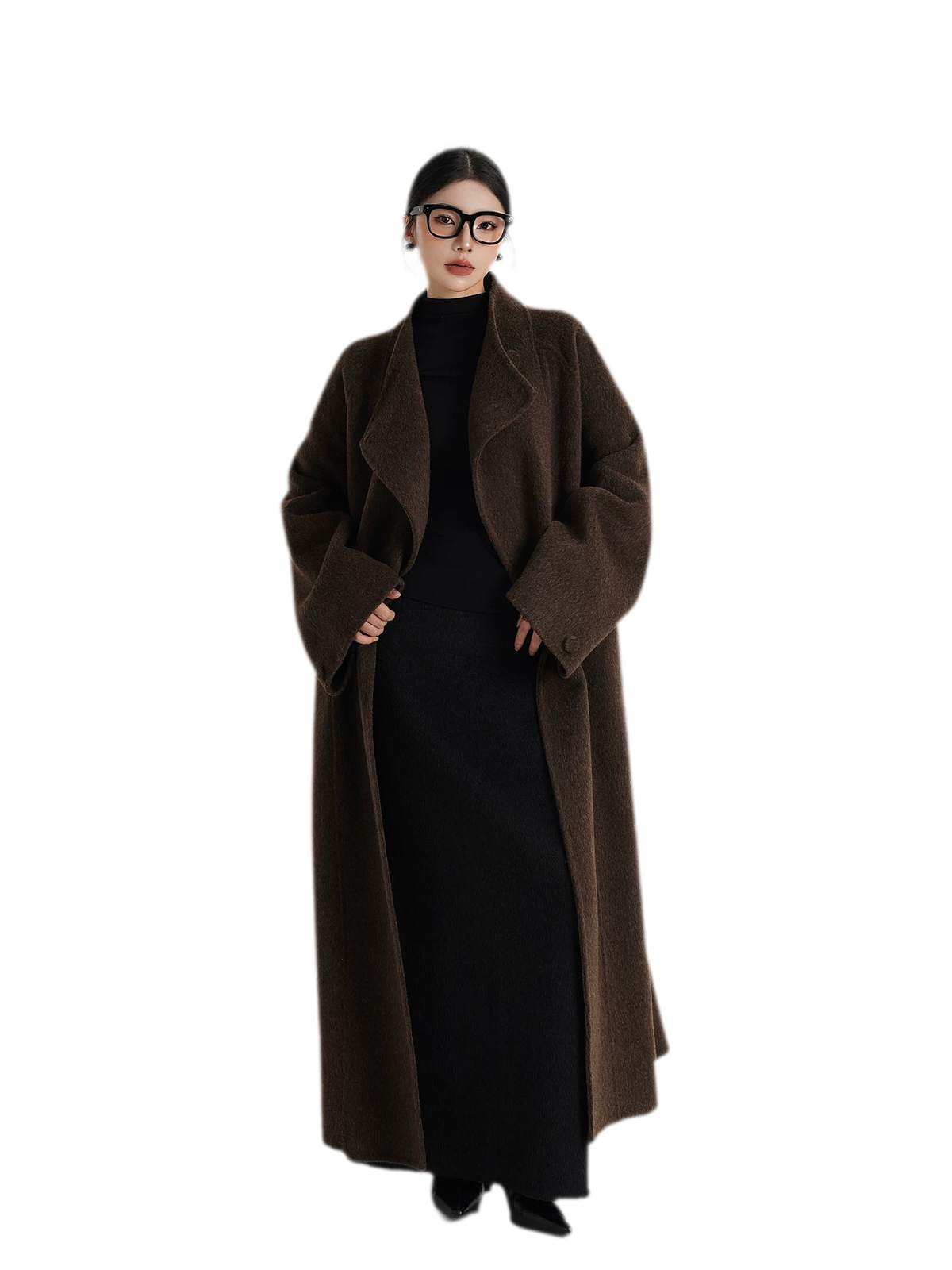 Hand-Sewn Belted Wool Coat