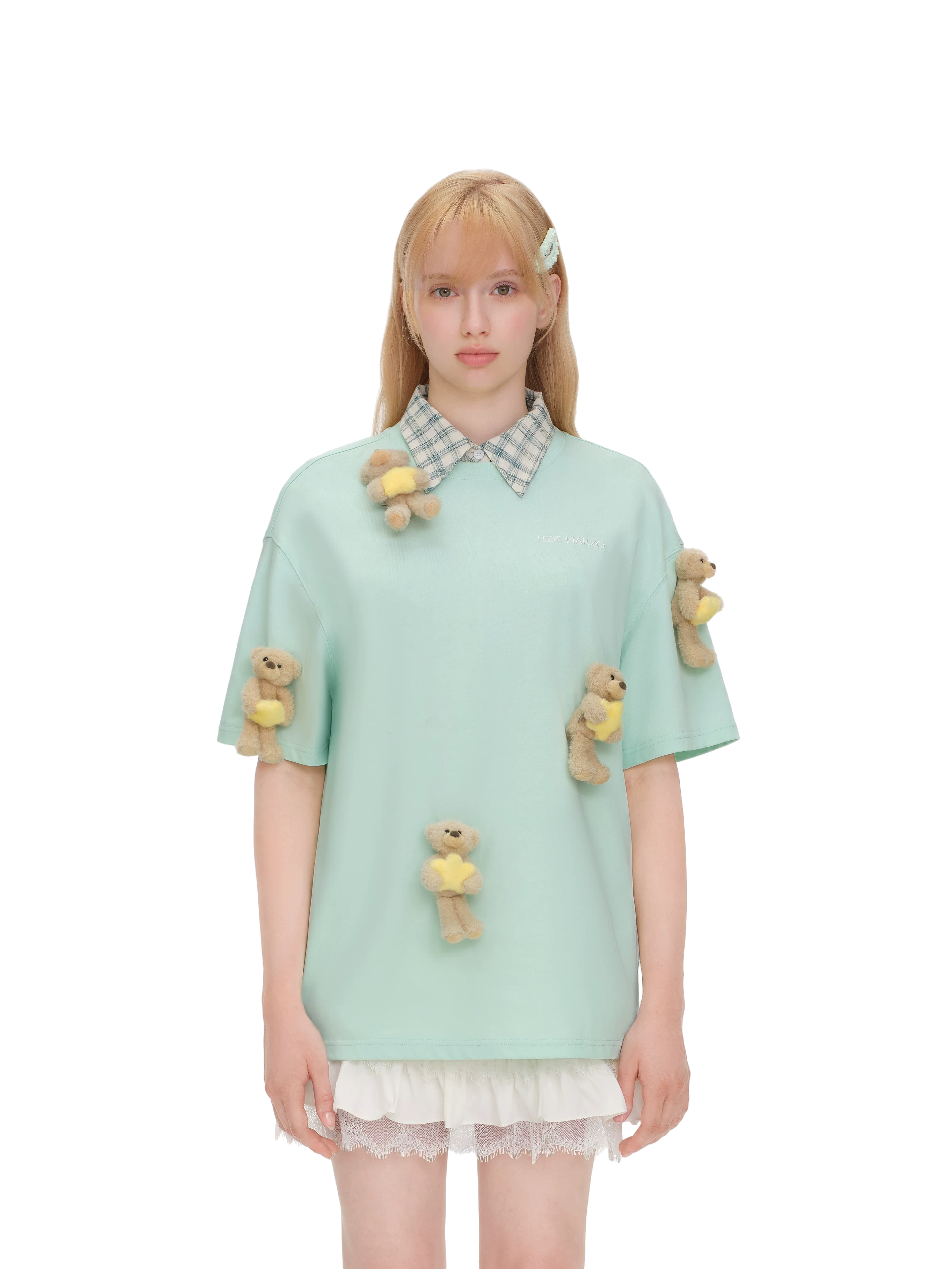 Bear Hug Star Print T-shirt
