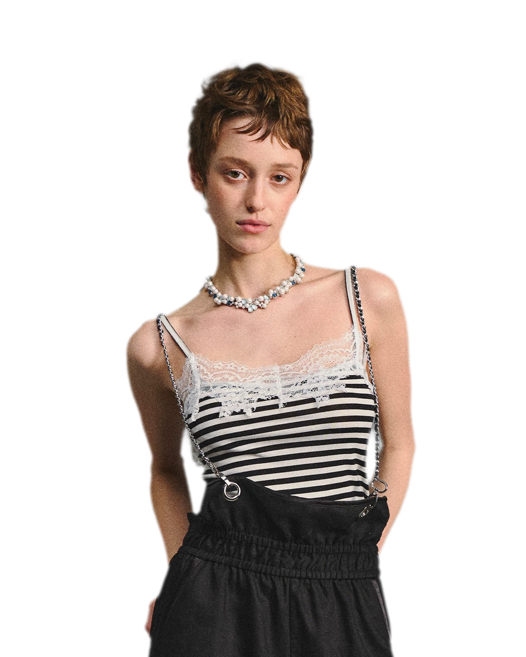 Striped Lace Camisole