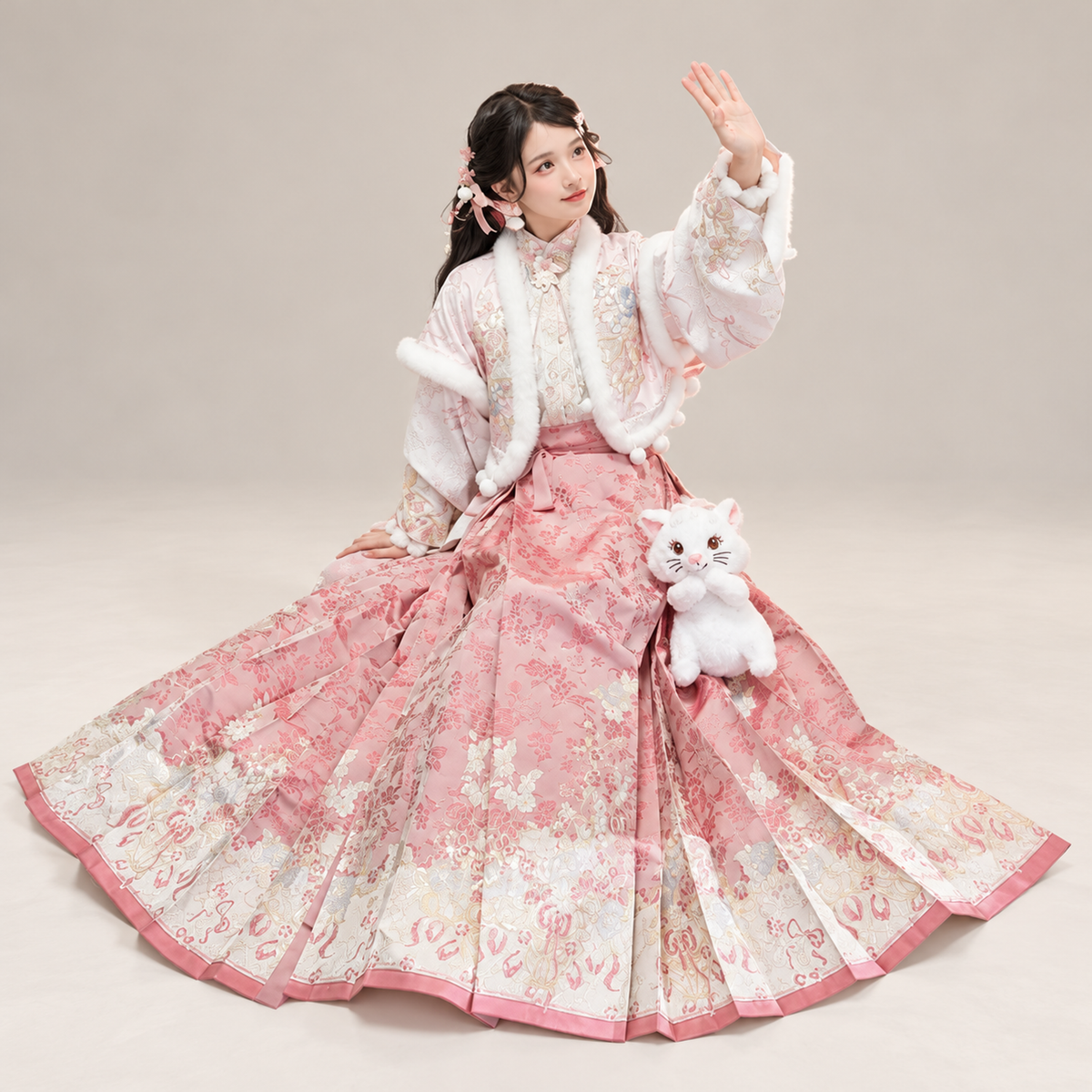 迪士尼玛丽猫-猫咪圆舞曲 Marie Cat Waltz Embroidered Mamian