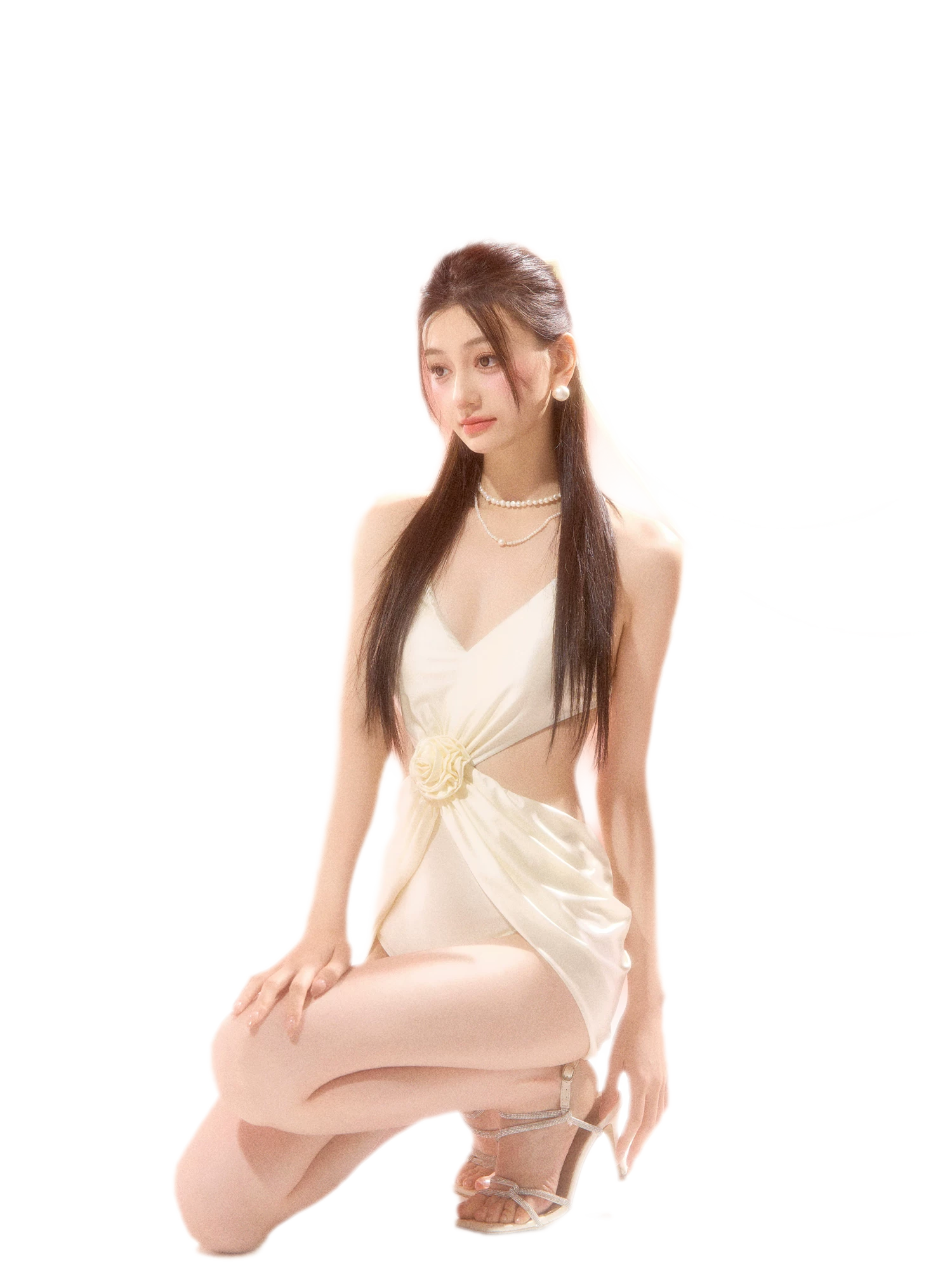 Triangle One-Piece Swimsuit