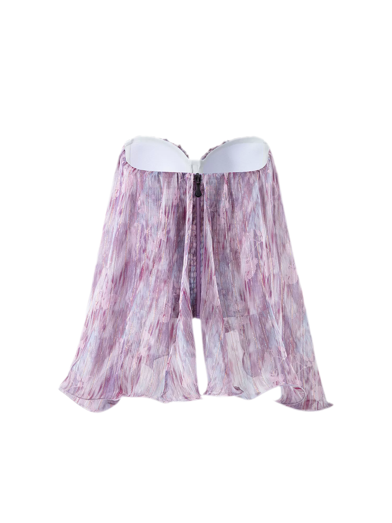 Amethyst Sheer Bustier Top