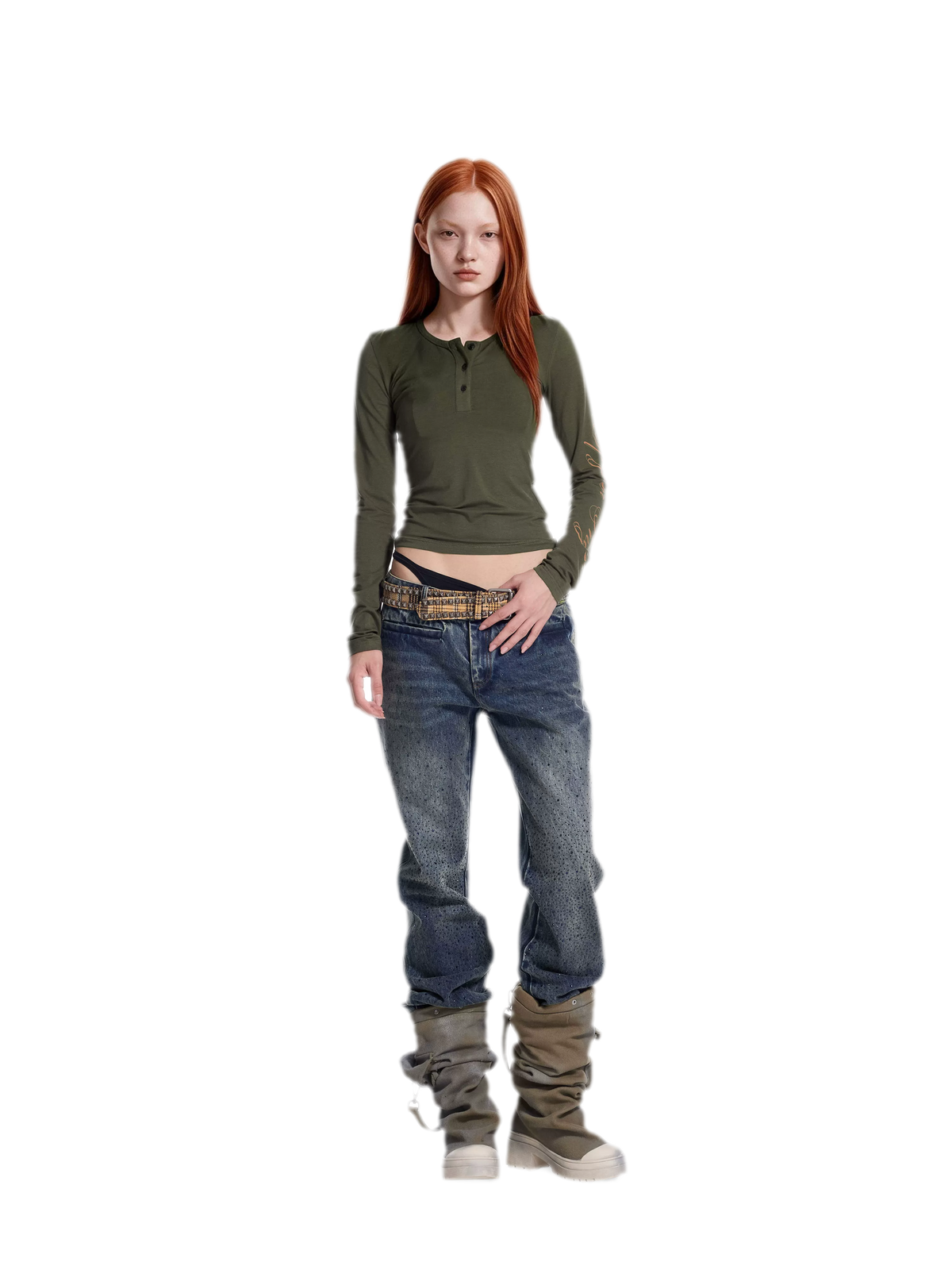 Soft Henley Fitted Knit Top