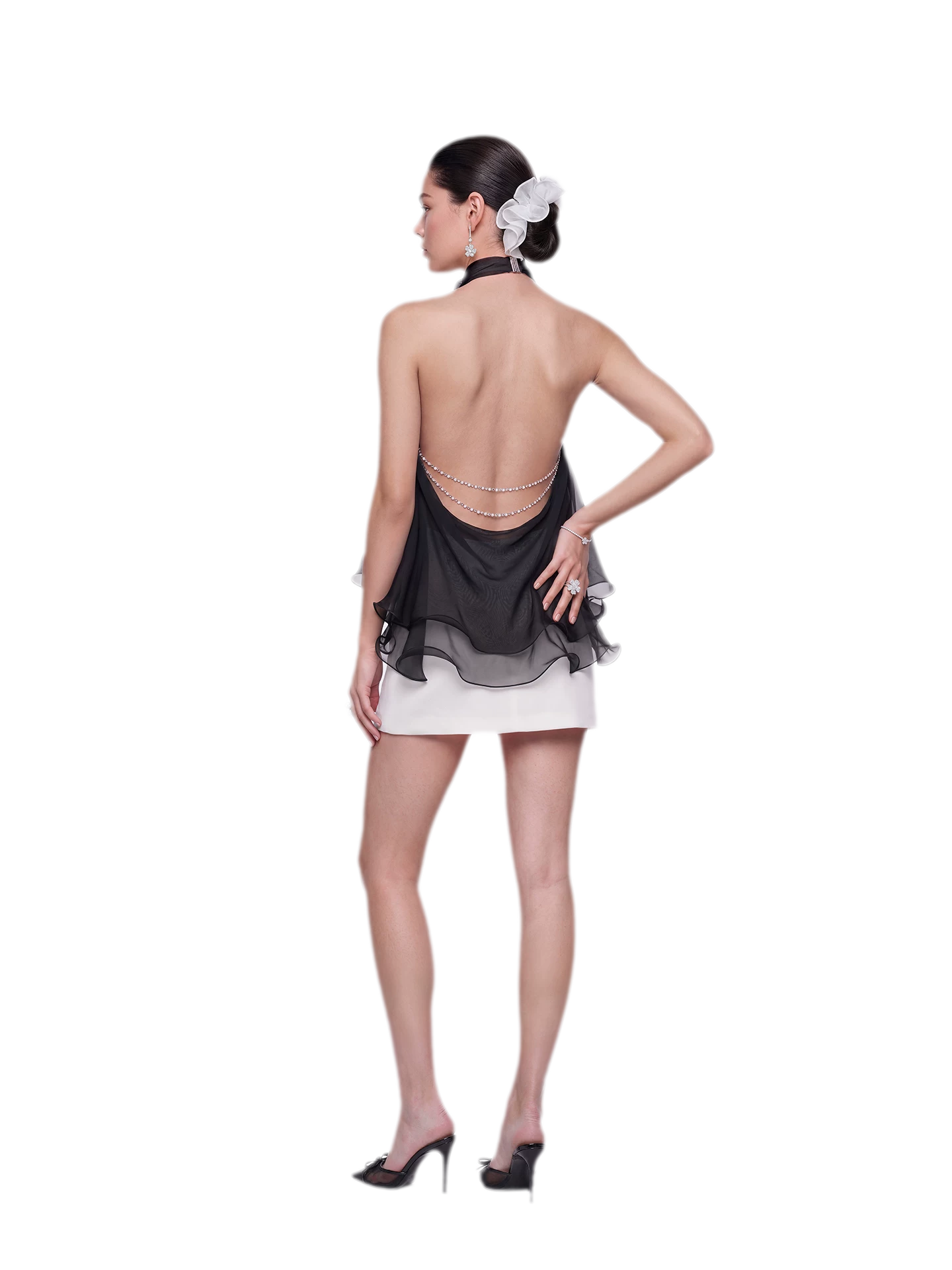 Pearl Chain Halter Top