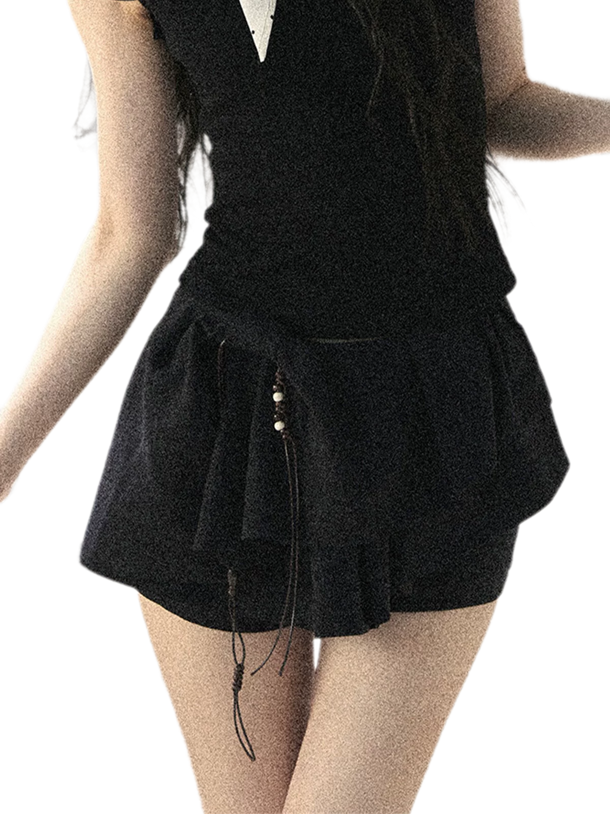 Layered Pleated Skort