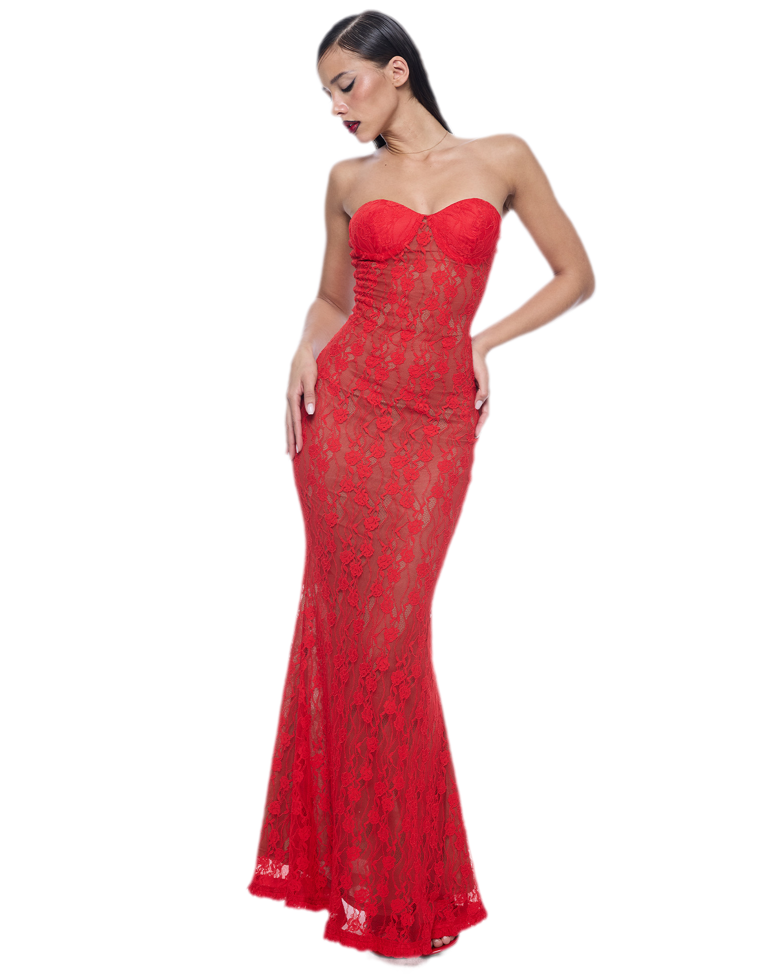 Lace Mermaid Maxi Dress