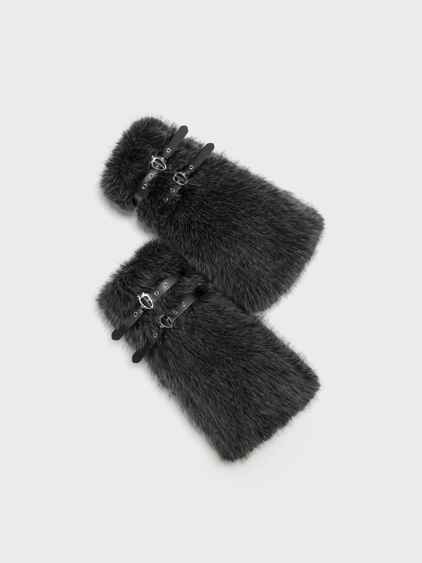 Furry Buckle Boot Covers