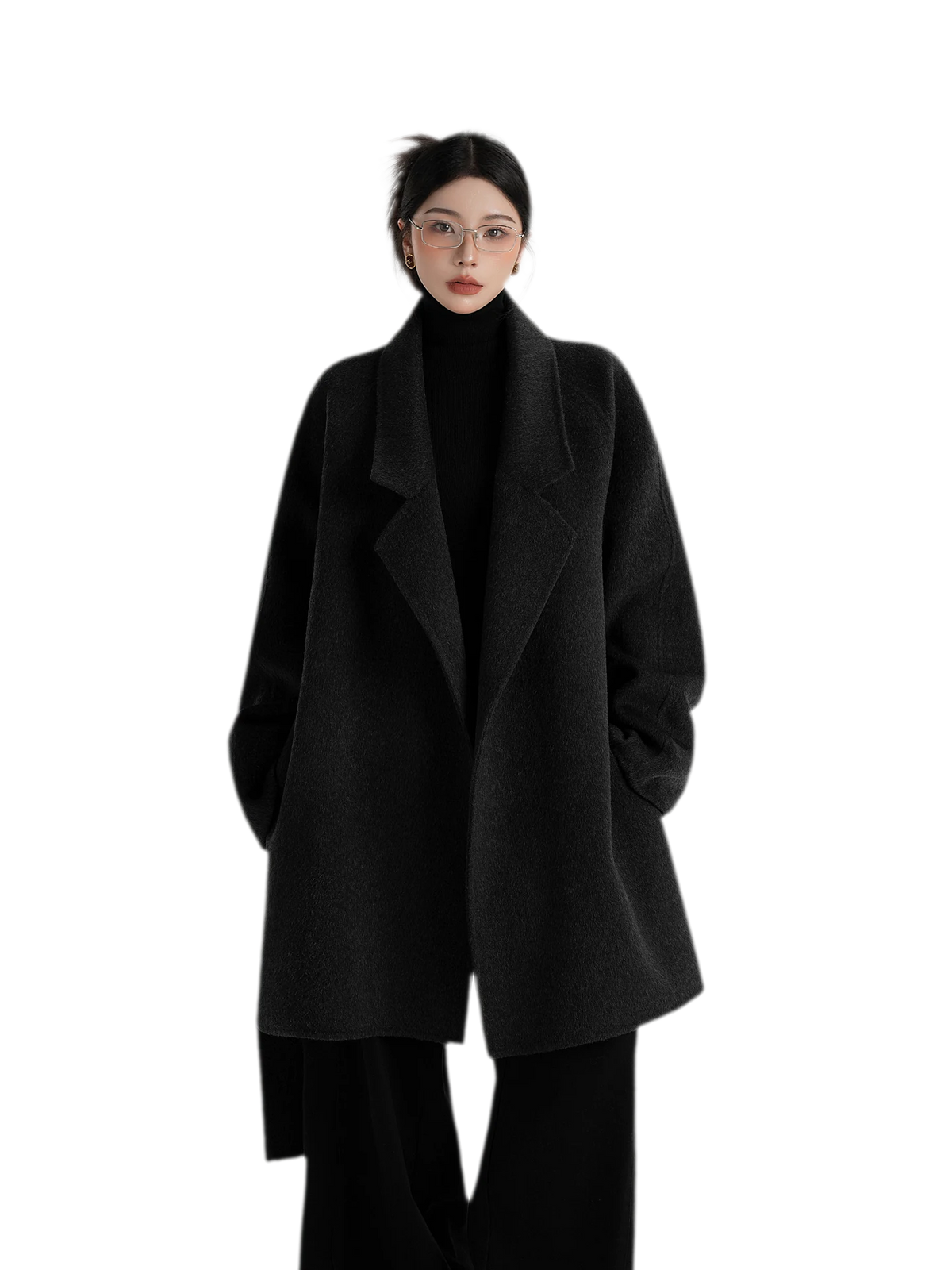 Hand-Sewn Belted Wool Coat