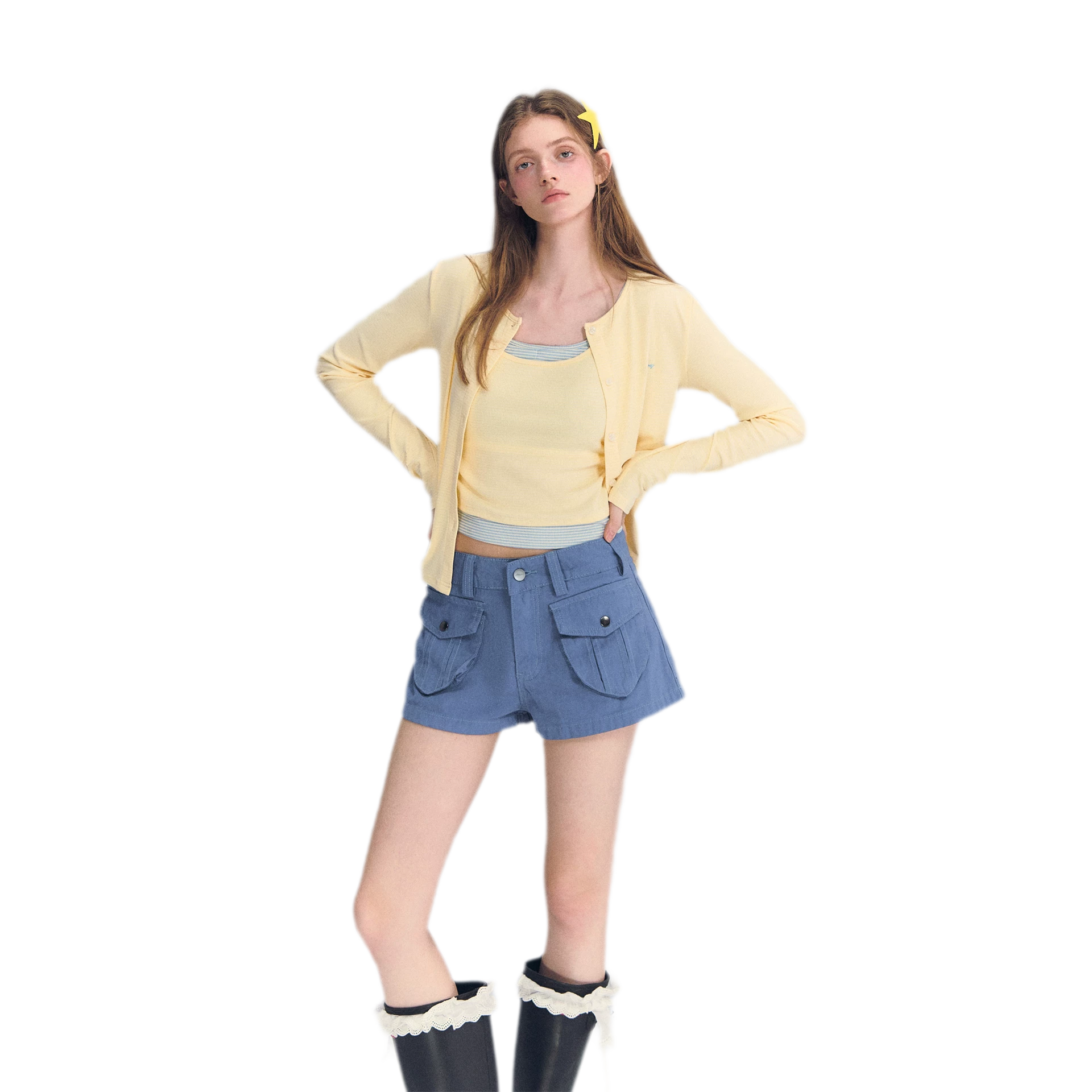Low-Waist Cargo Shorts