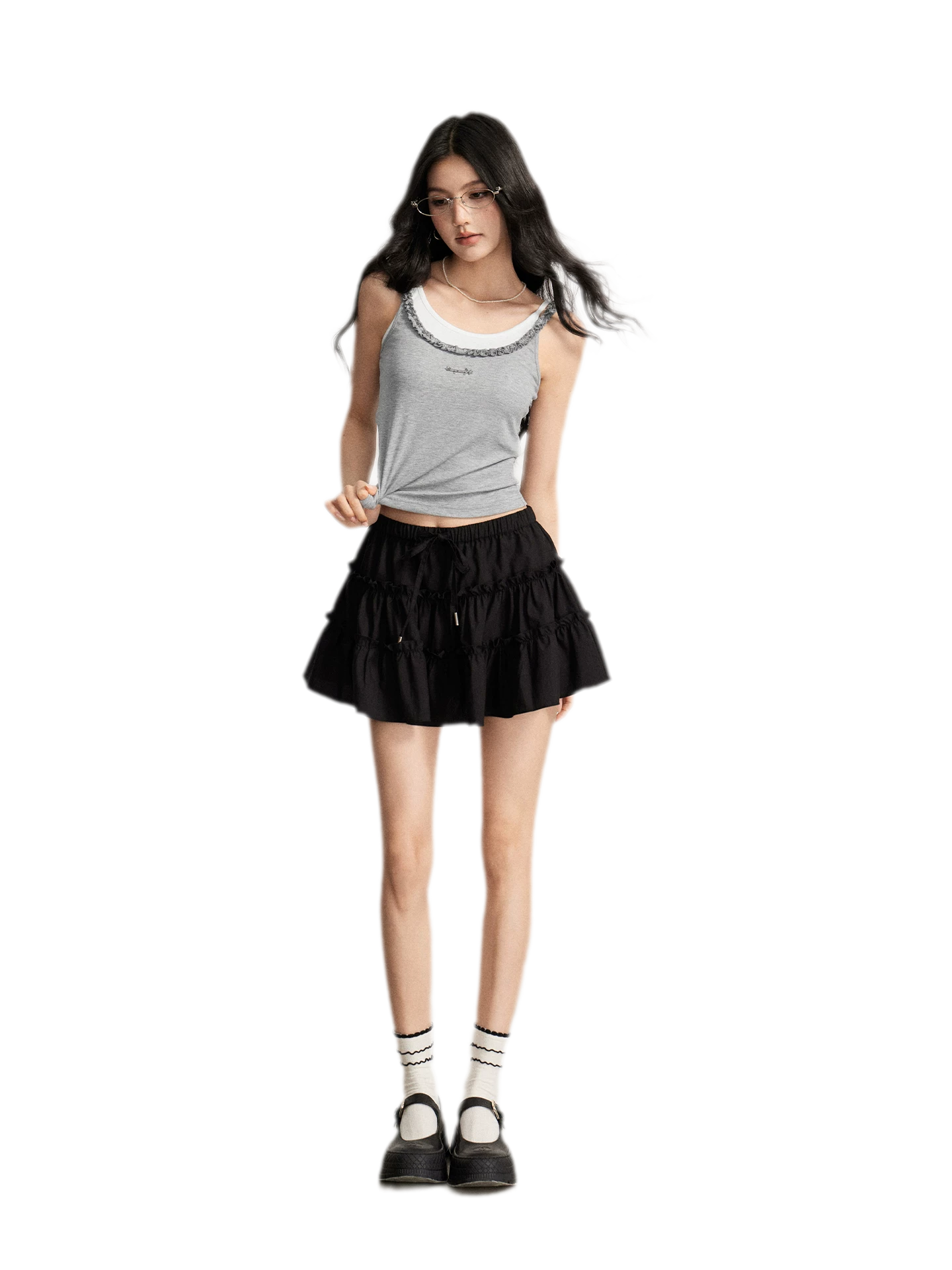Lace Tie Skirt