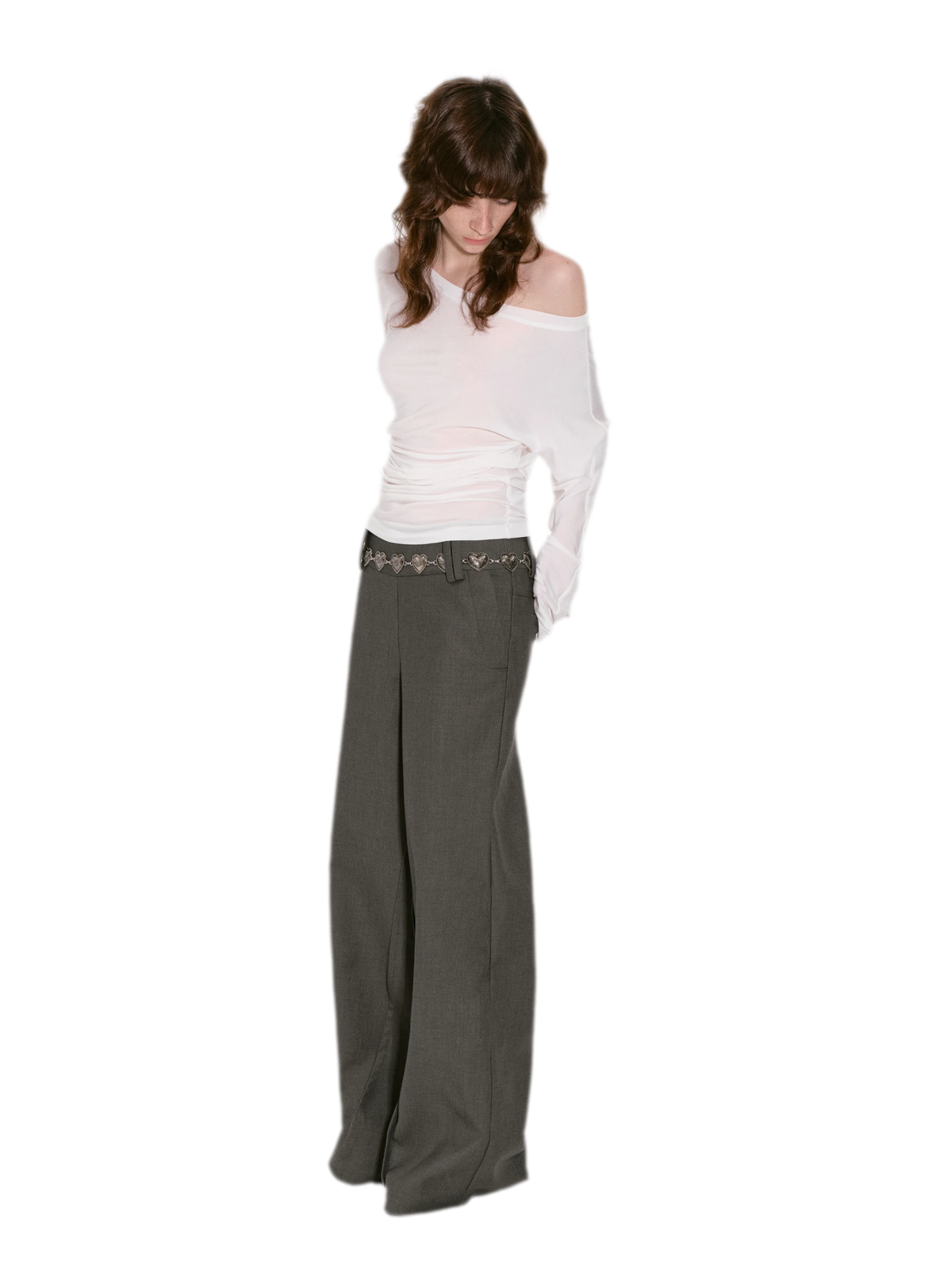 Lyocell Off-Shoulder Cropped Top