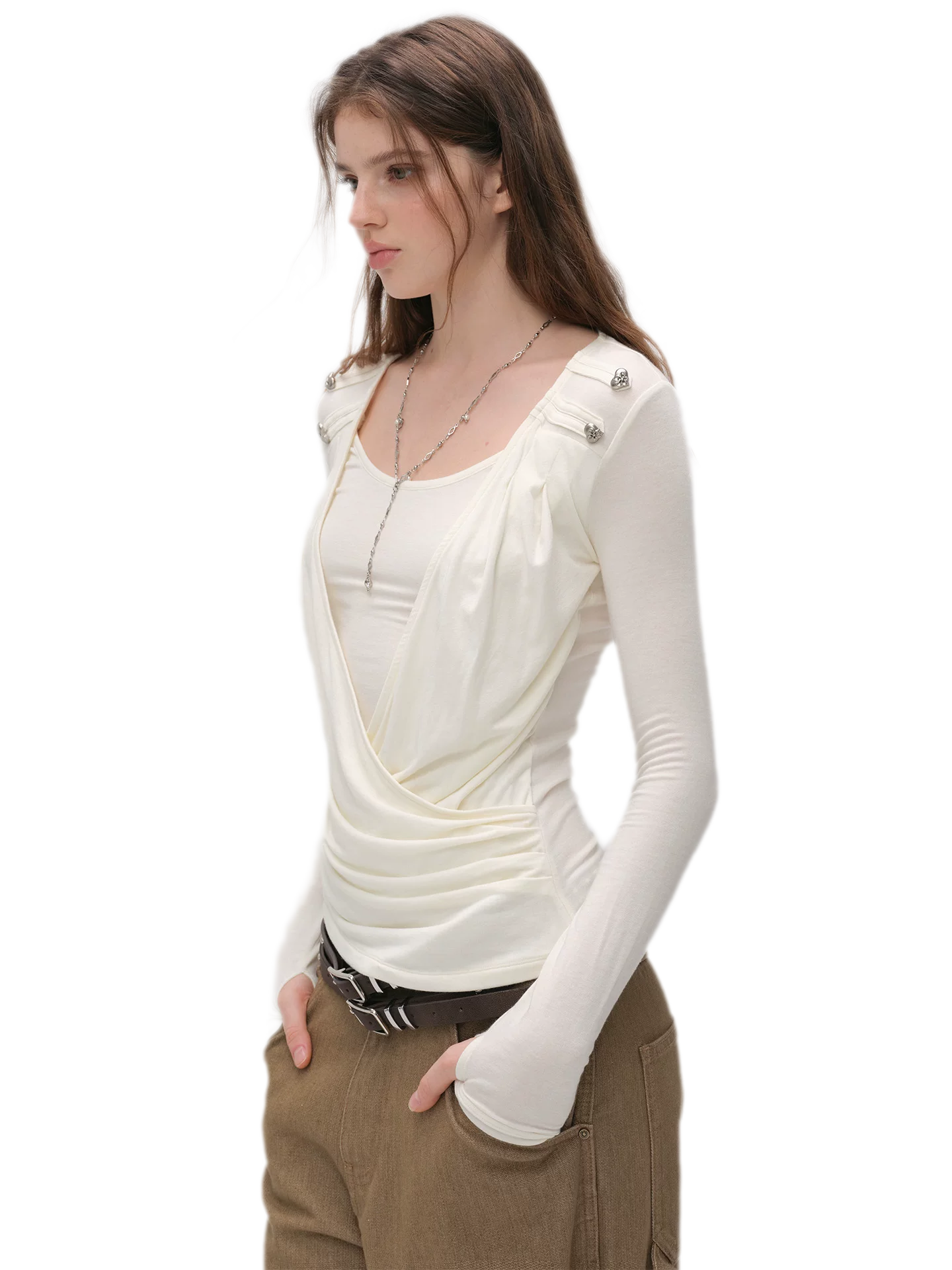 Modal Draped Layered Top