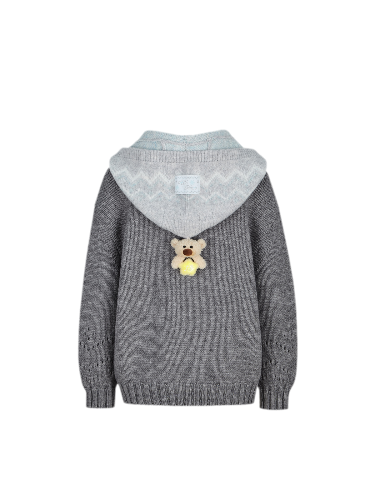 Fair Isle Hooded Cape Sweater