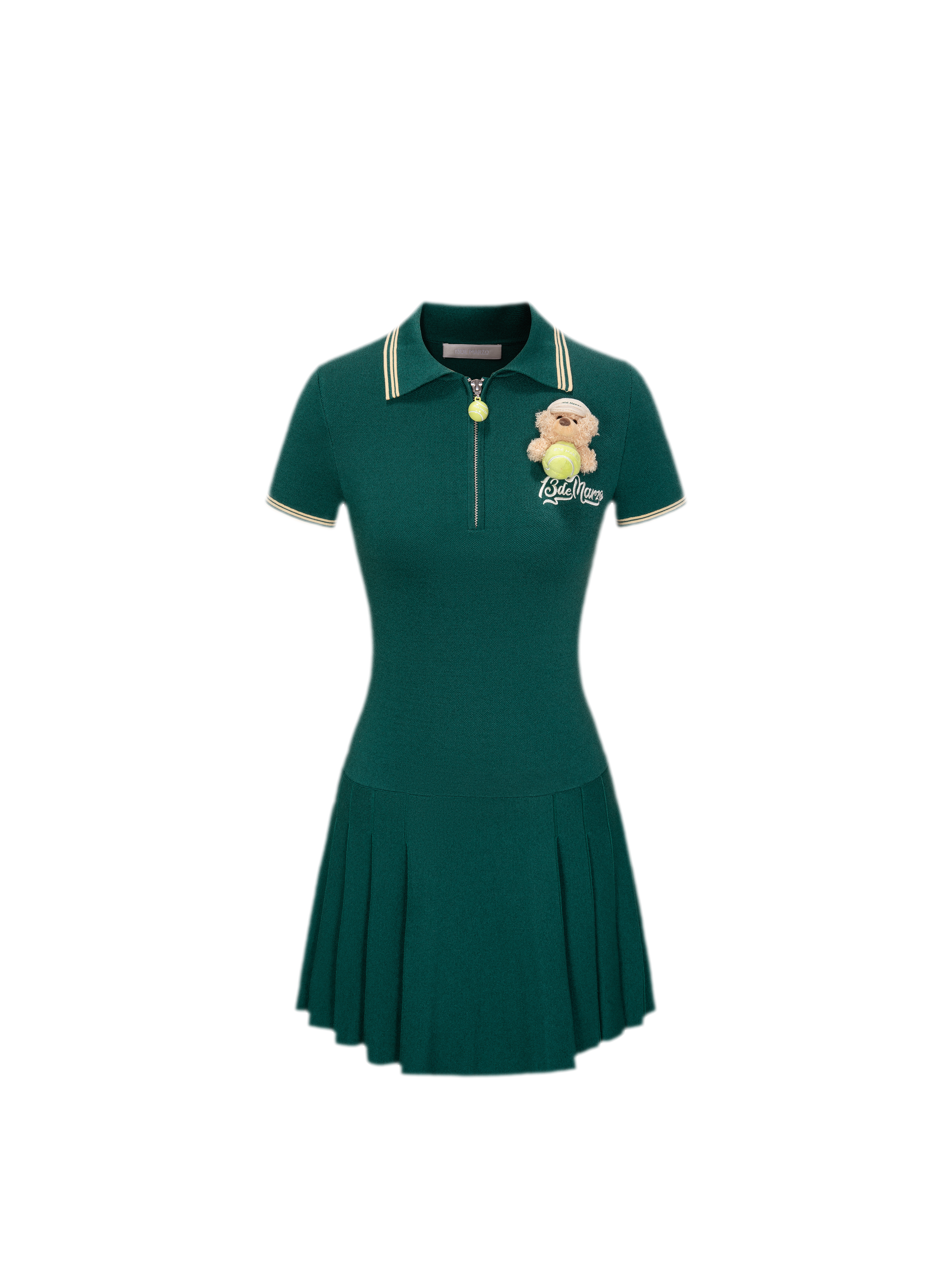 Tennis Pleated Polo Dress