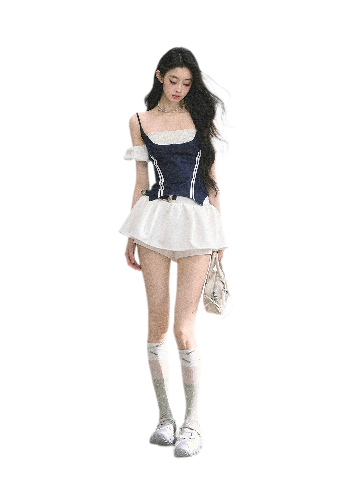 Corset Waist Puff Top
