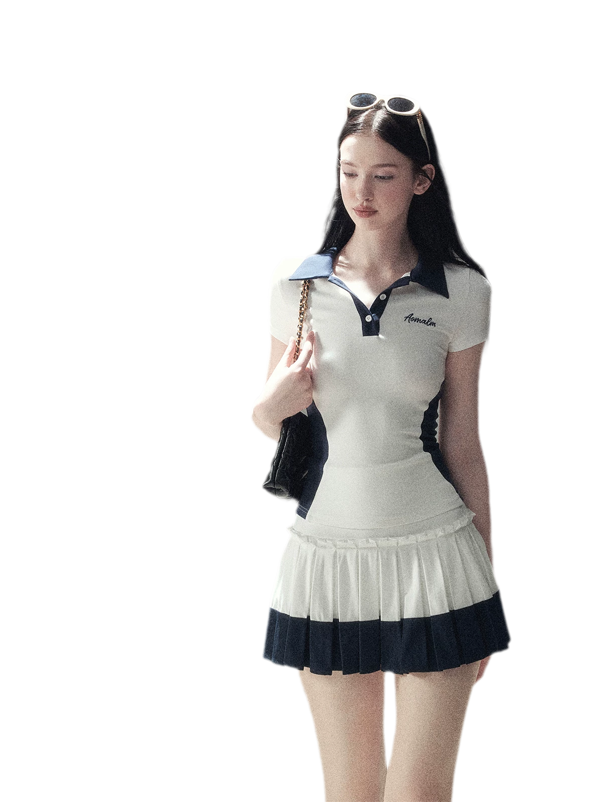 Preppy Knit Skirt Set