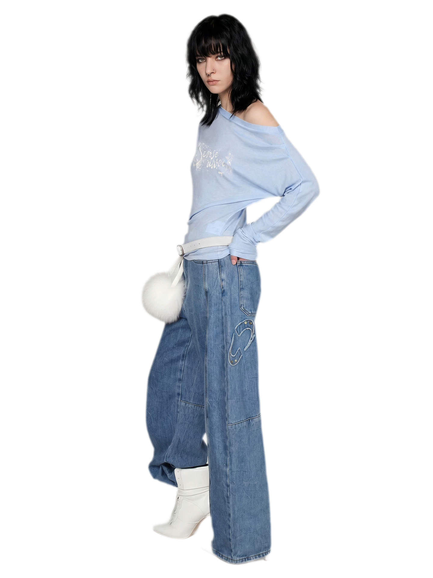 Pleated Off-Shoulder Top
