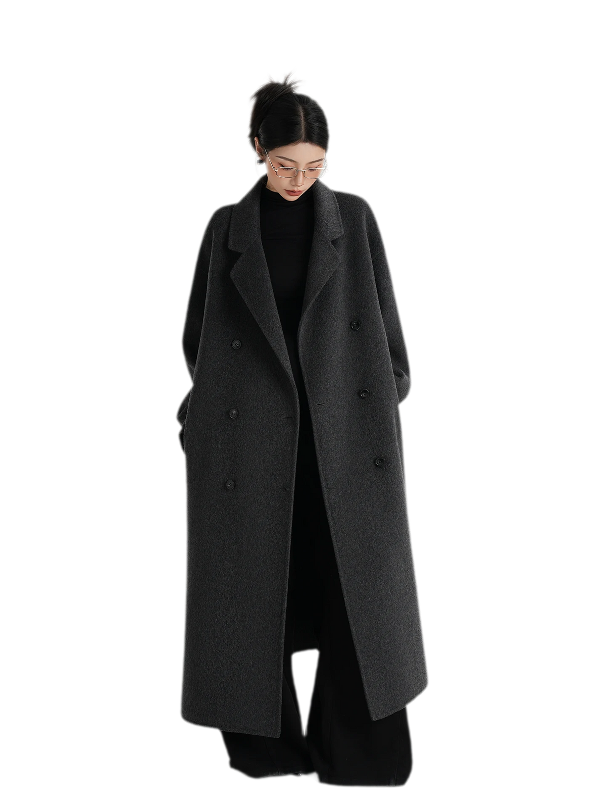 Hand-Sewn Oversized Wool Coat
