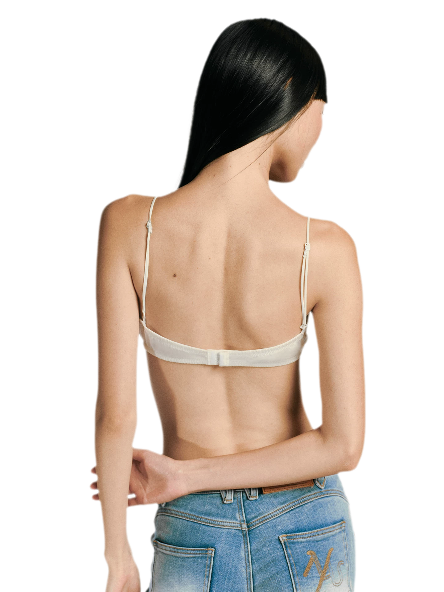 Silk Lace Triangle Bra