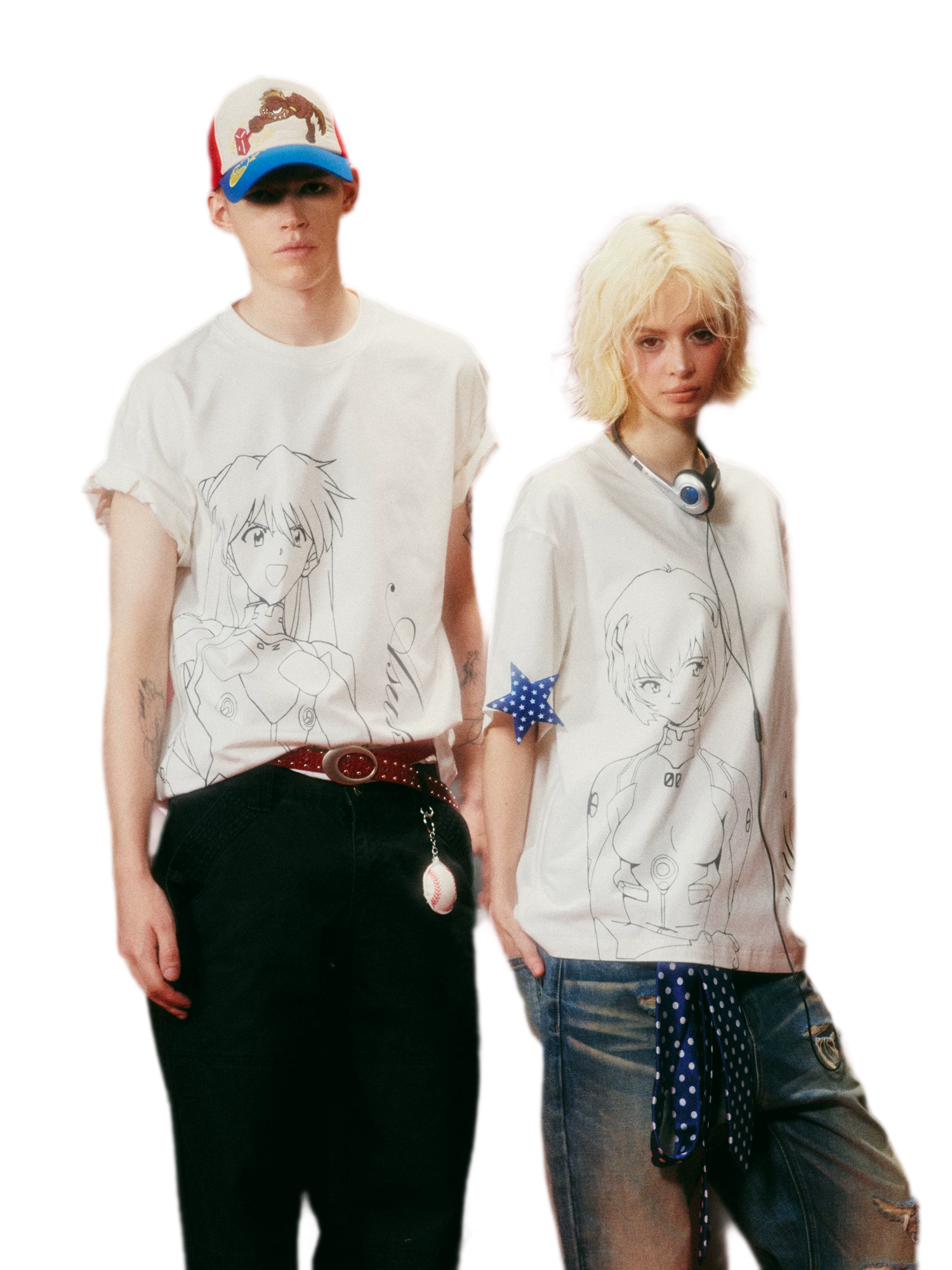 Water-Based Line-Art Graphic T-Shirt
