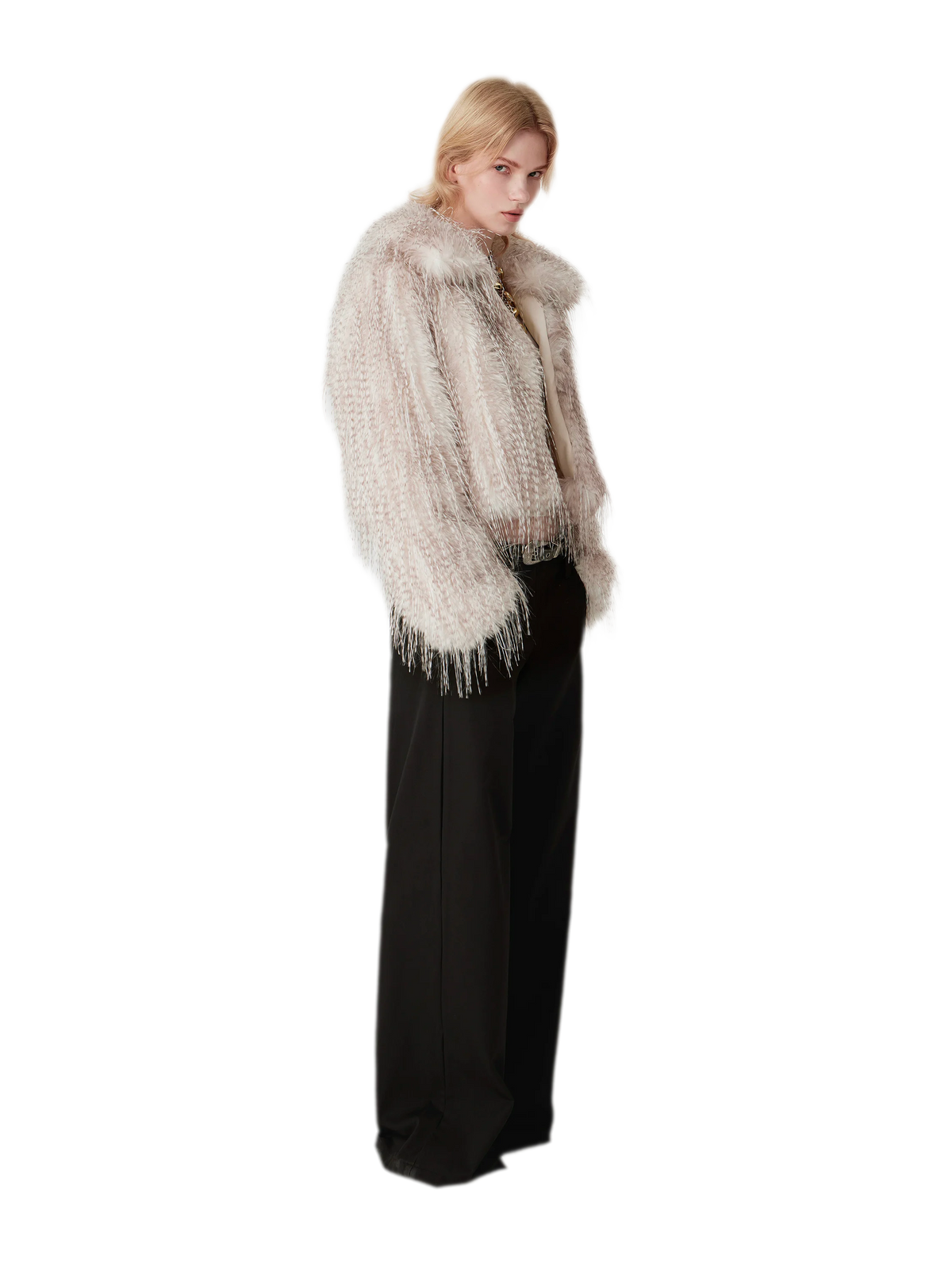 Soft Structured Wide-Leg Trousers