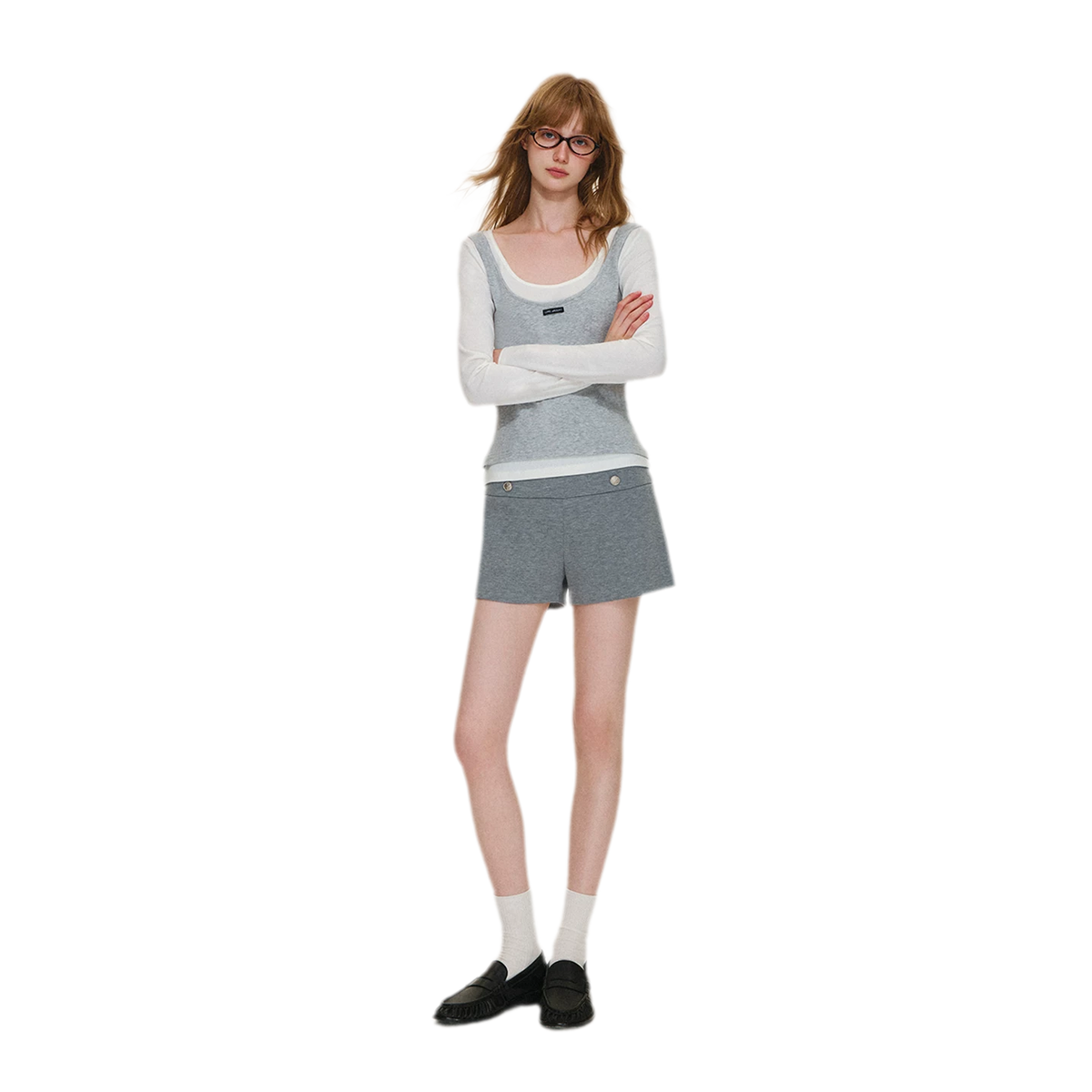 Modal Napoleon Button Shorts