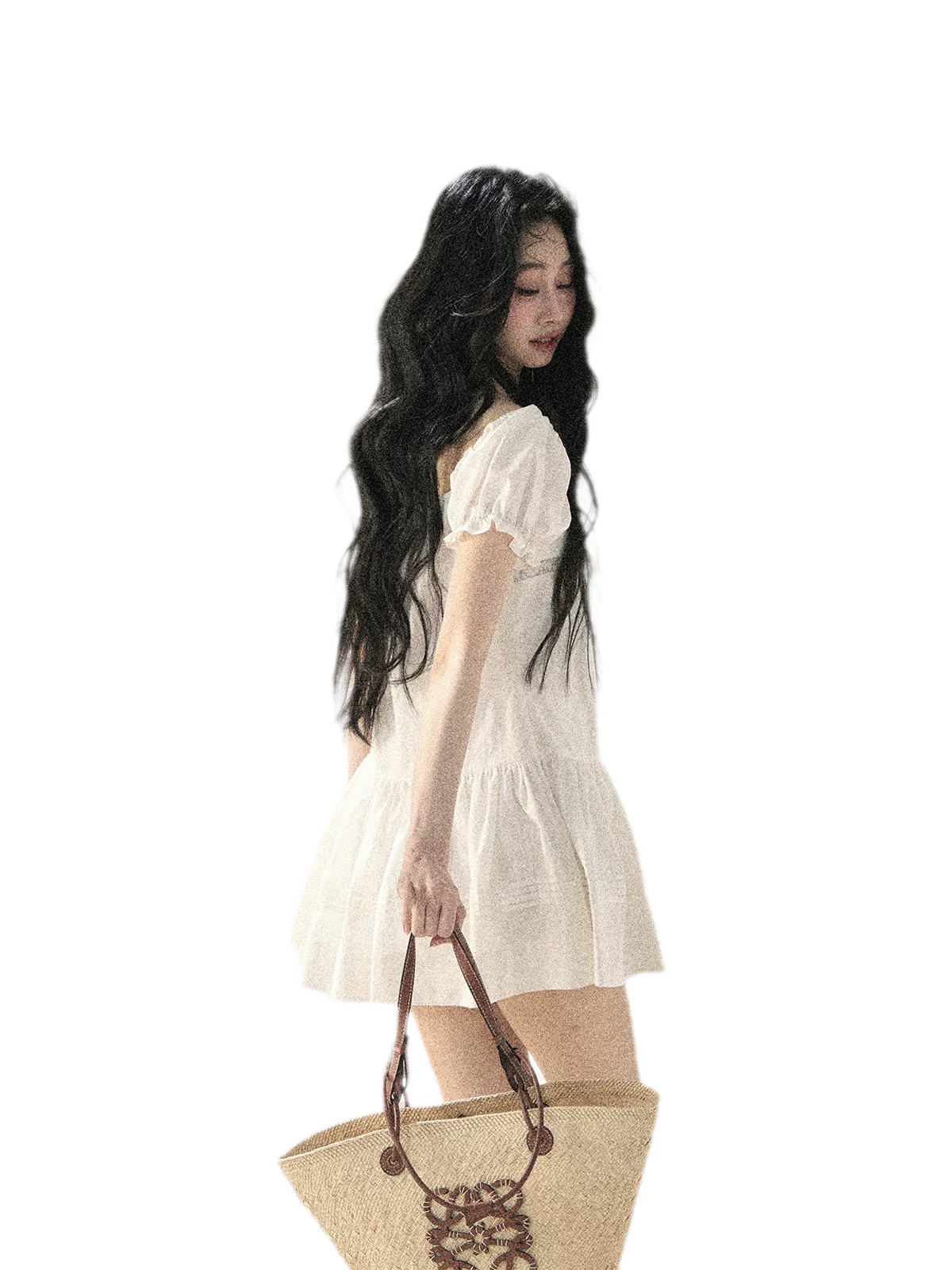 Cloudy Lace Puff Dress
