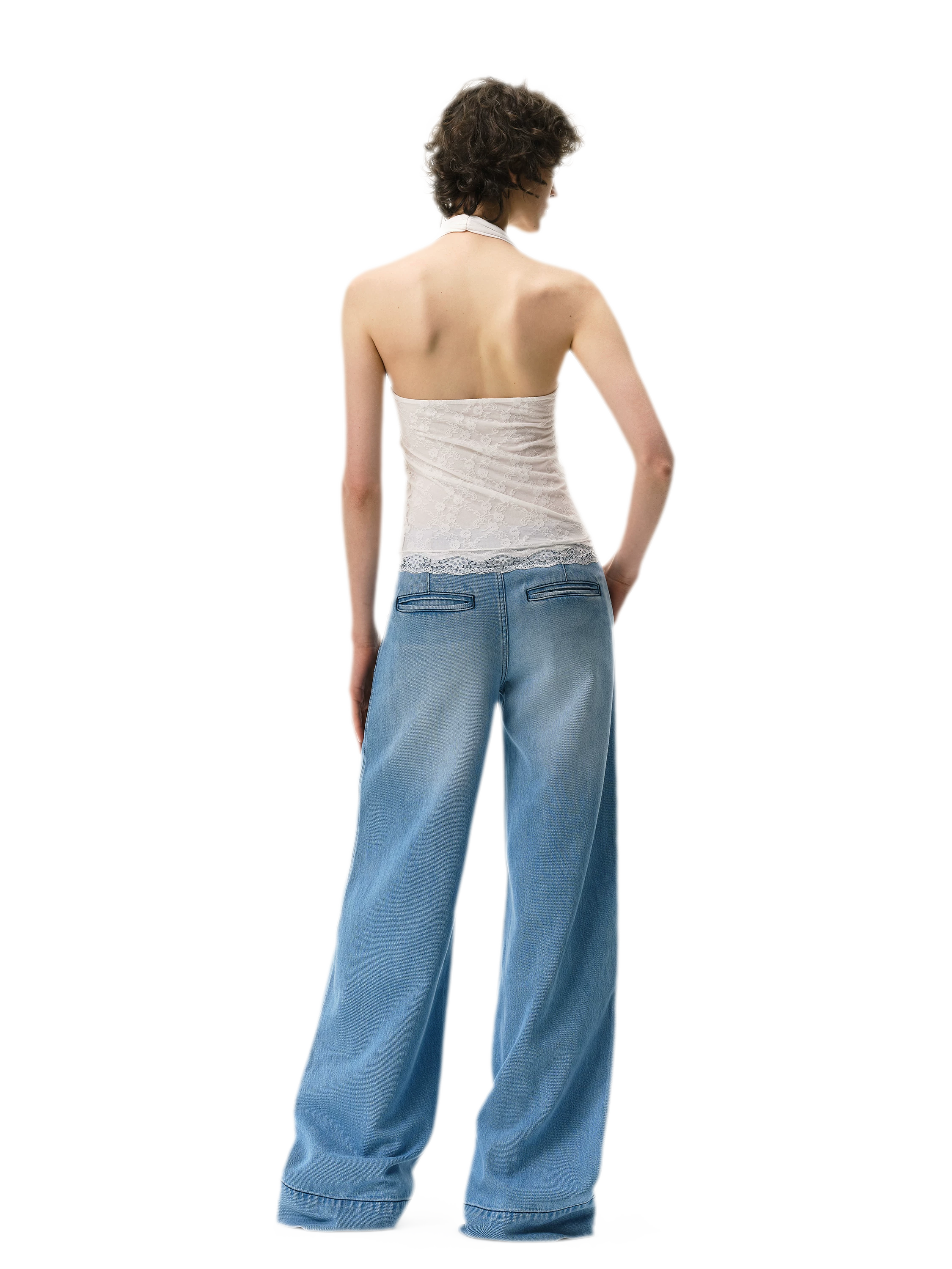 Lyocell Wide-Leg Jeans
