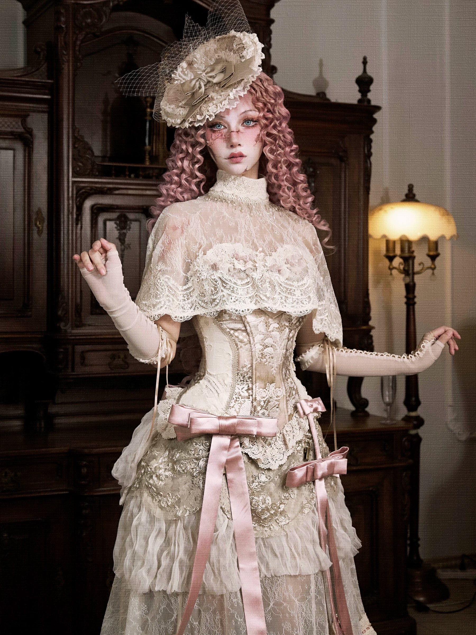 Lace Victorian Cape Top