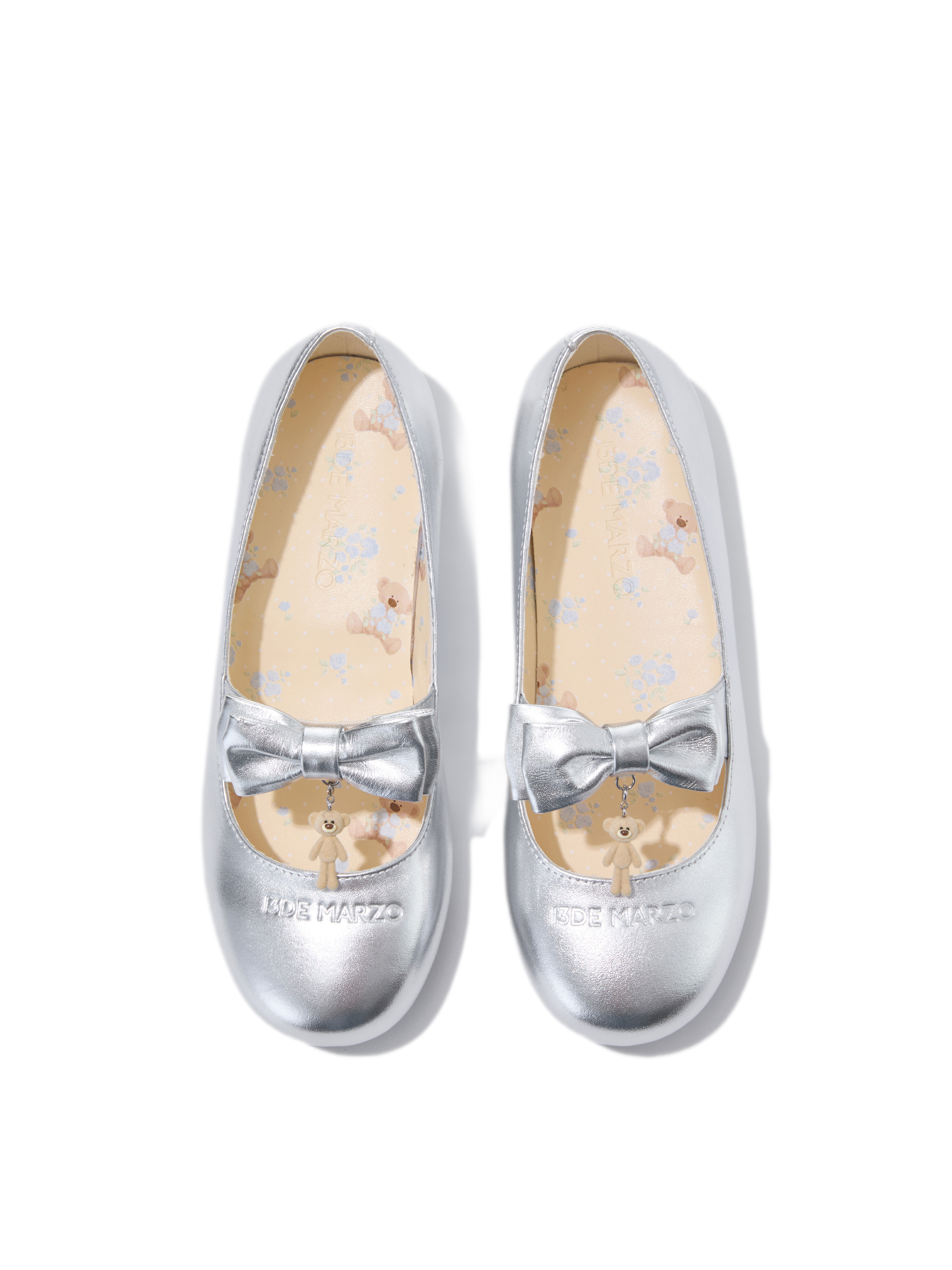 Floral Lined Ballet Flats