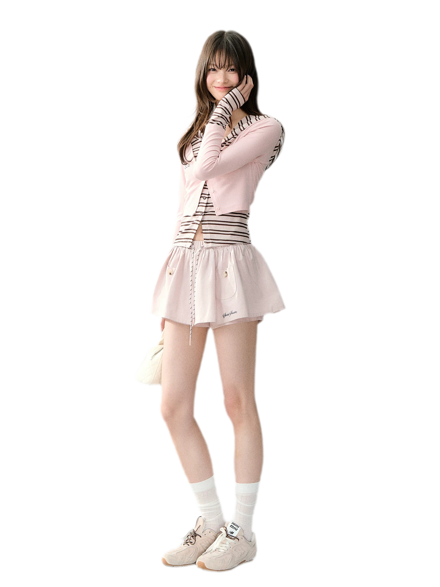 Cotton Lyocell Pocket Skirt