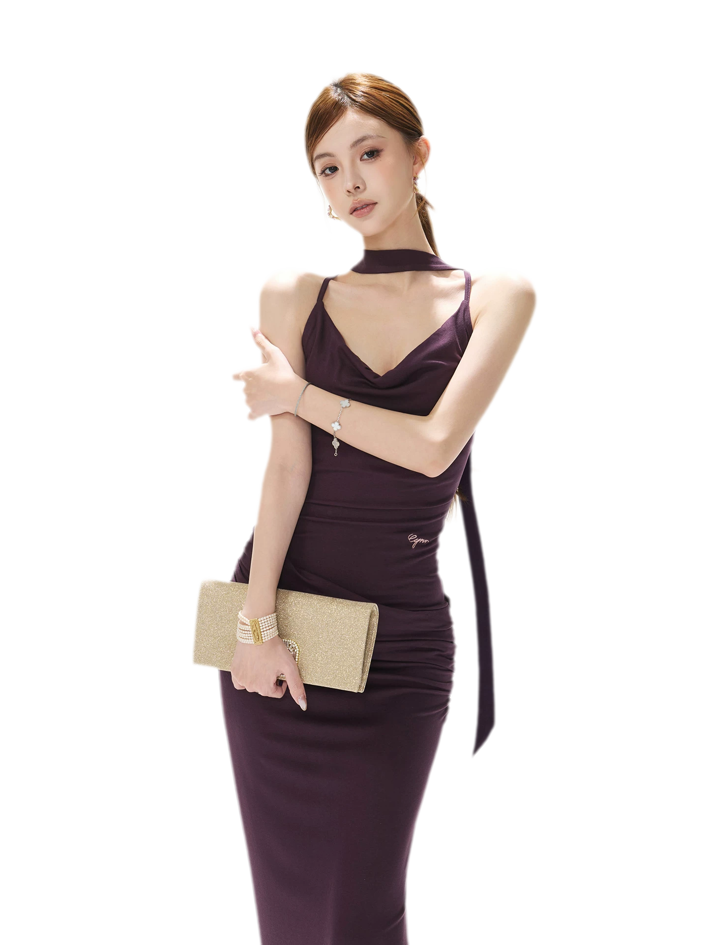 Draped Mermaid Cami Dress